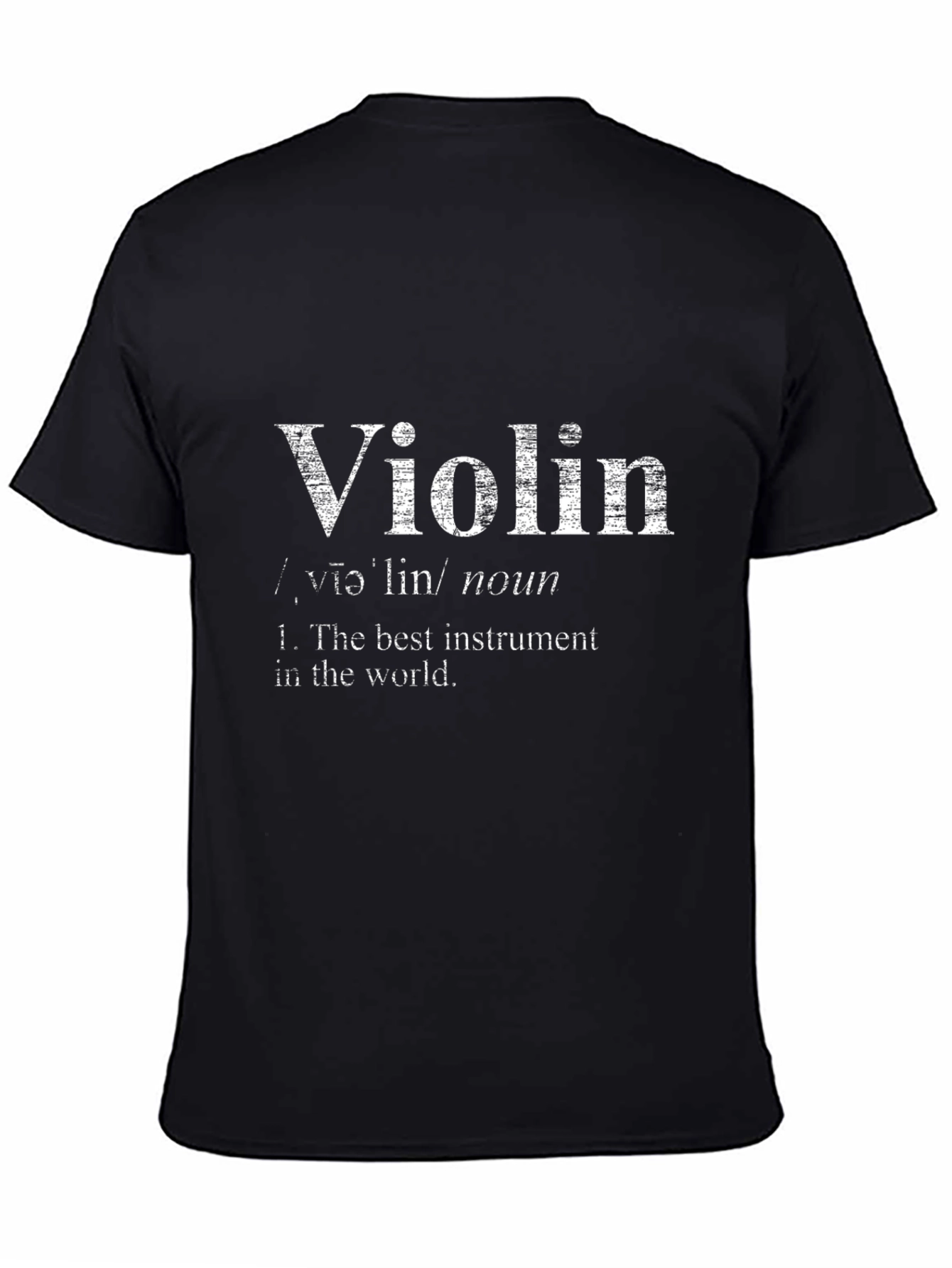 Violin Definition Black T-Shirt - Music Lover Tee