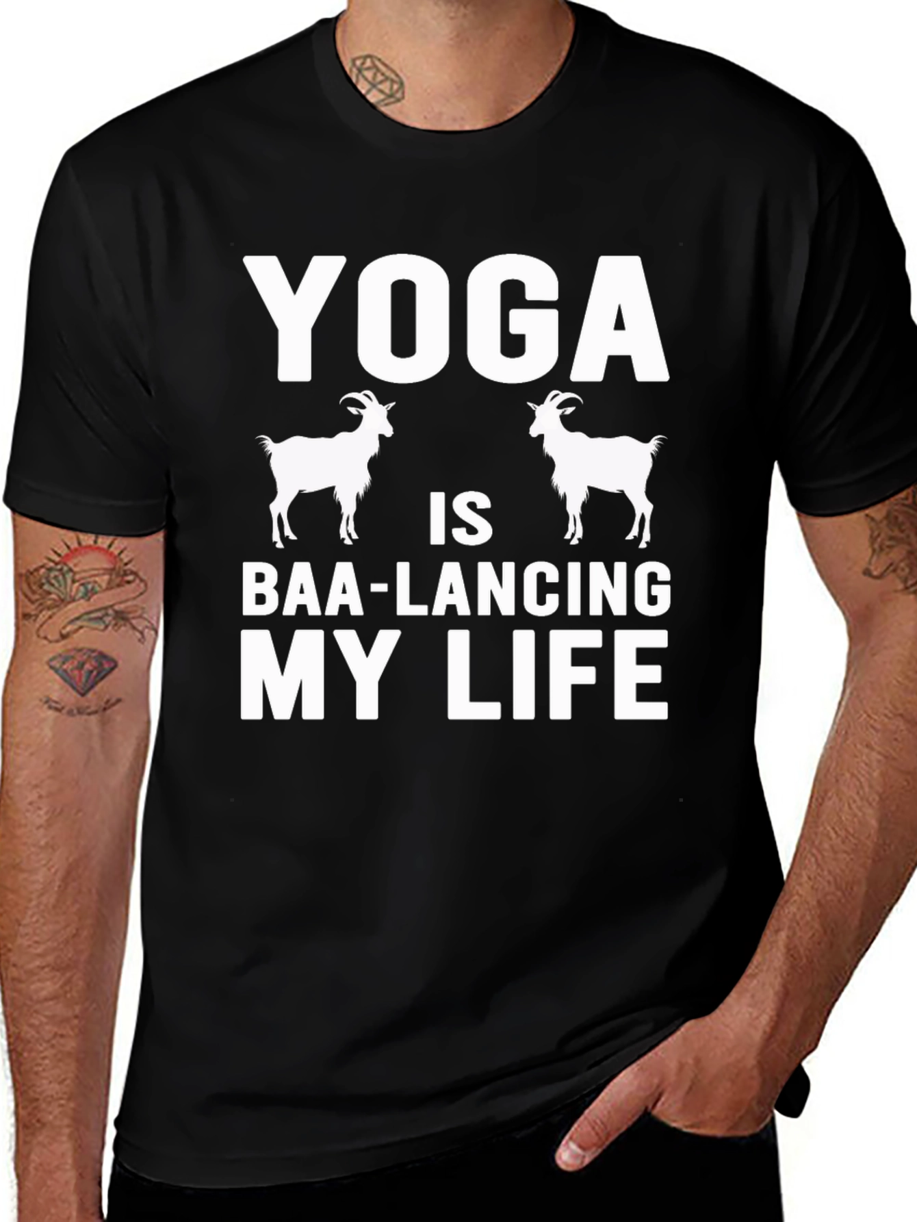 Yoga Goat T-Shirt - Baa-lancing My Life Tee