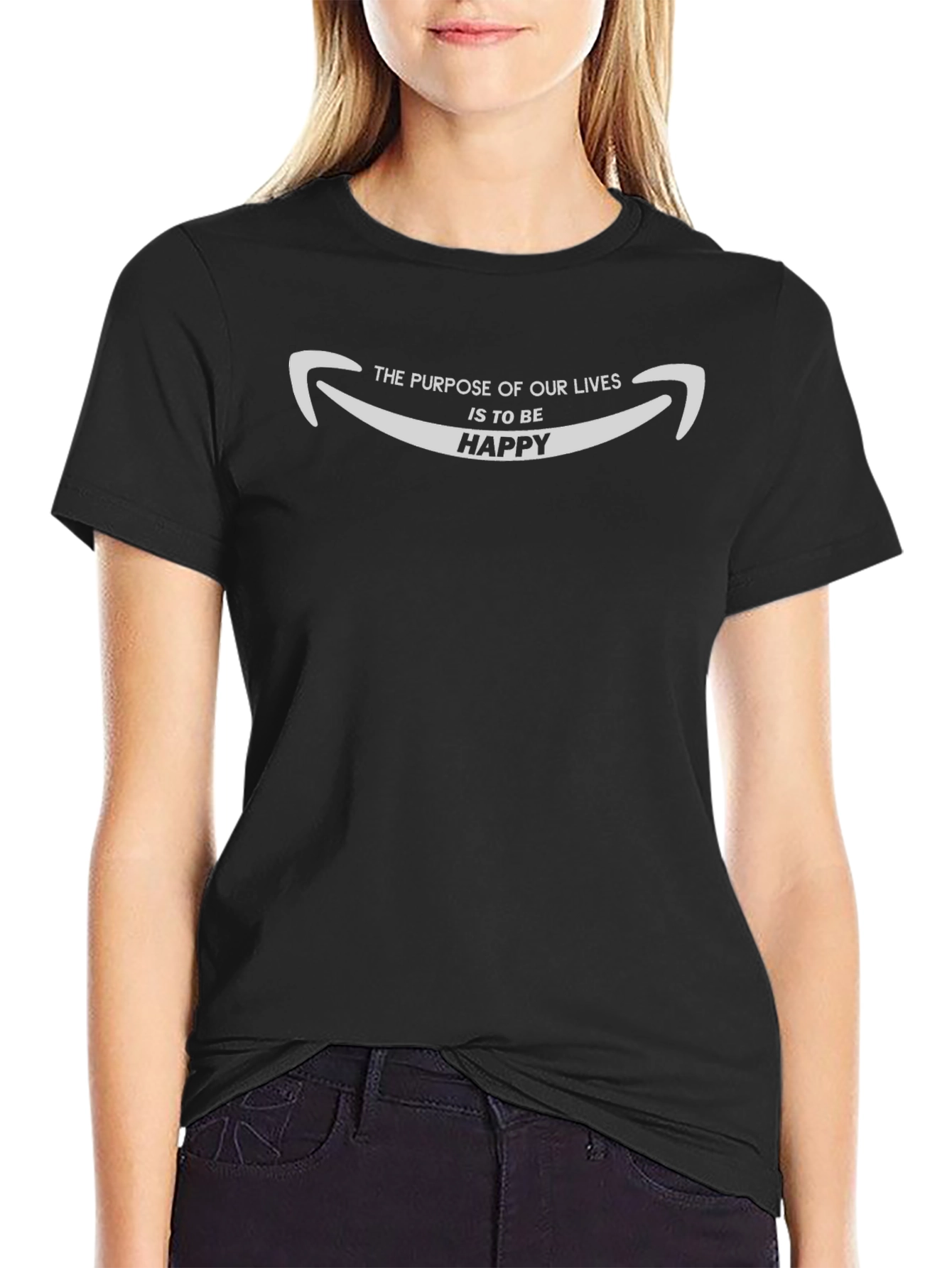 Purpose of Life Happy T-Shirt - Graphic Tee