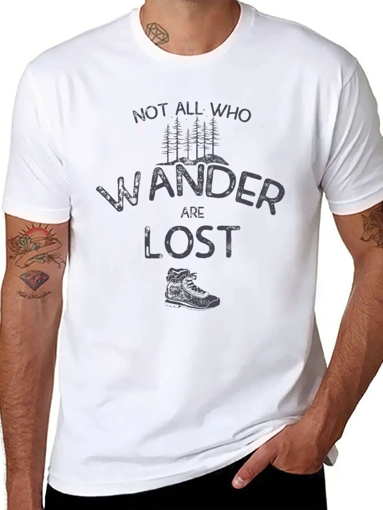 Wanderlust Red Lightweight Cotton T-Shirt – Daily Comfort Graphic Shirt