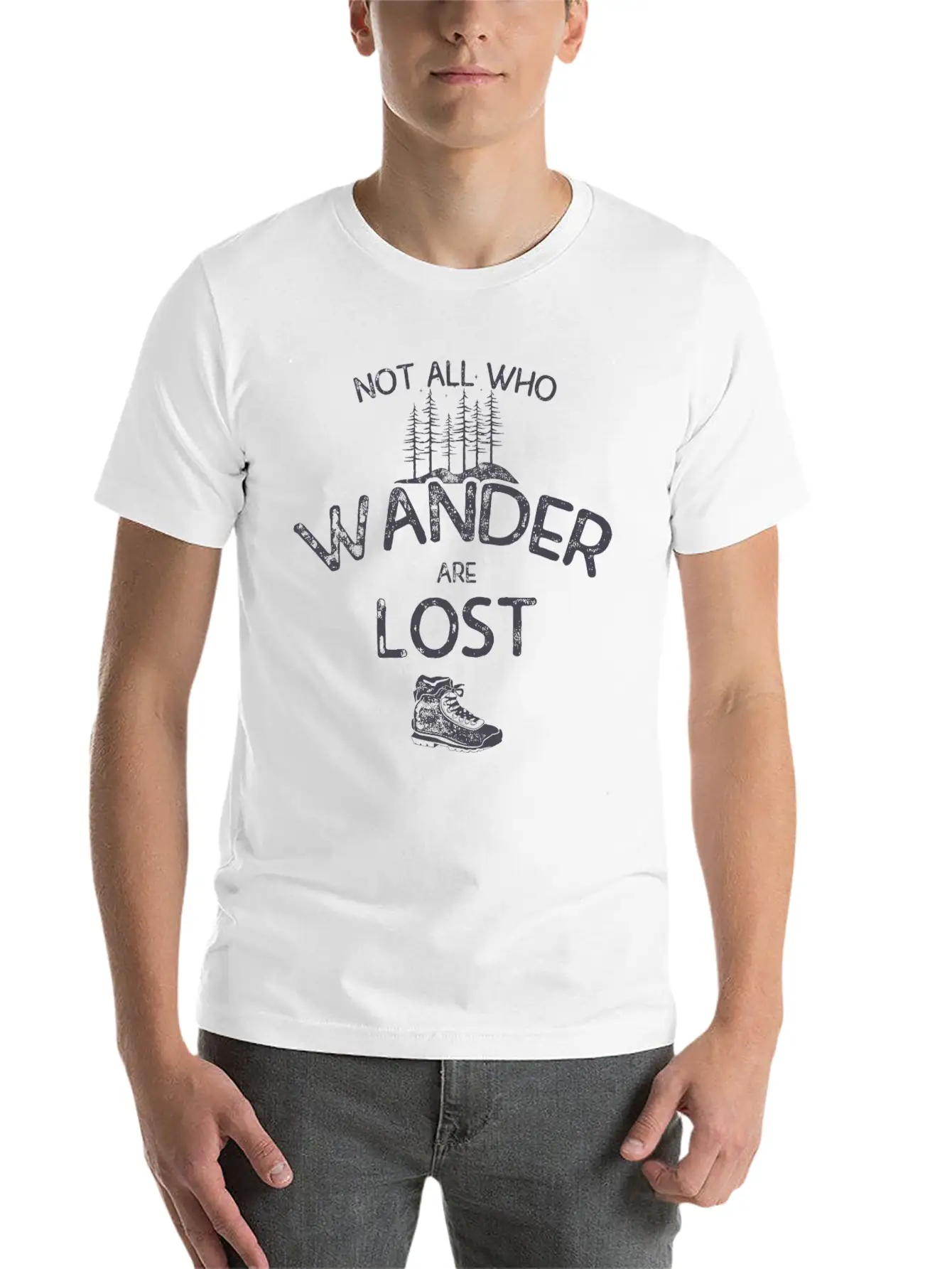 Wanderlust Red Lightweight Cotton T-Shirt – Daily Comfort Graphic Shirt