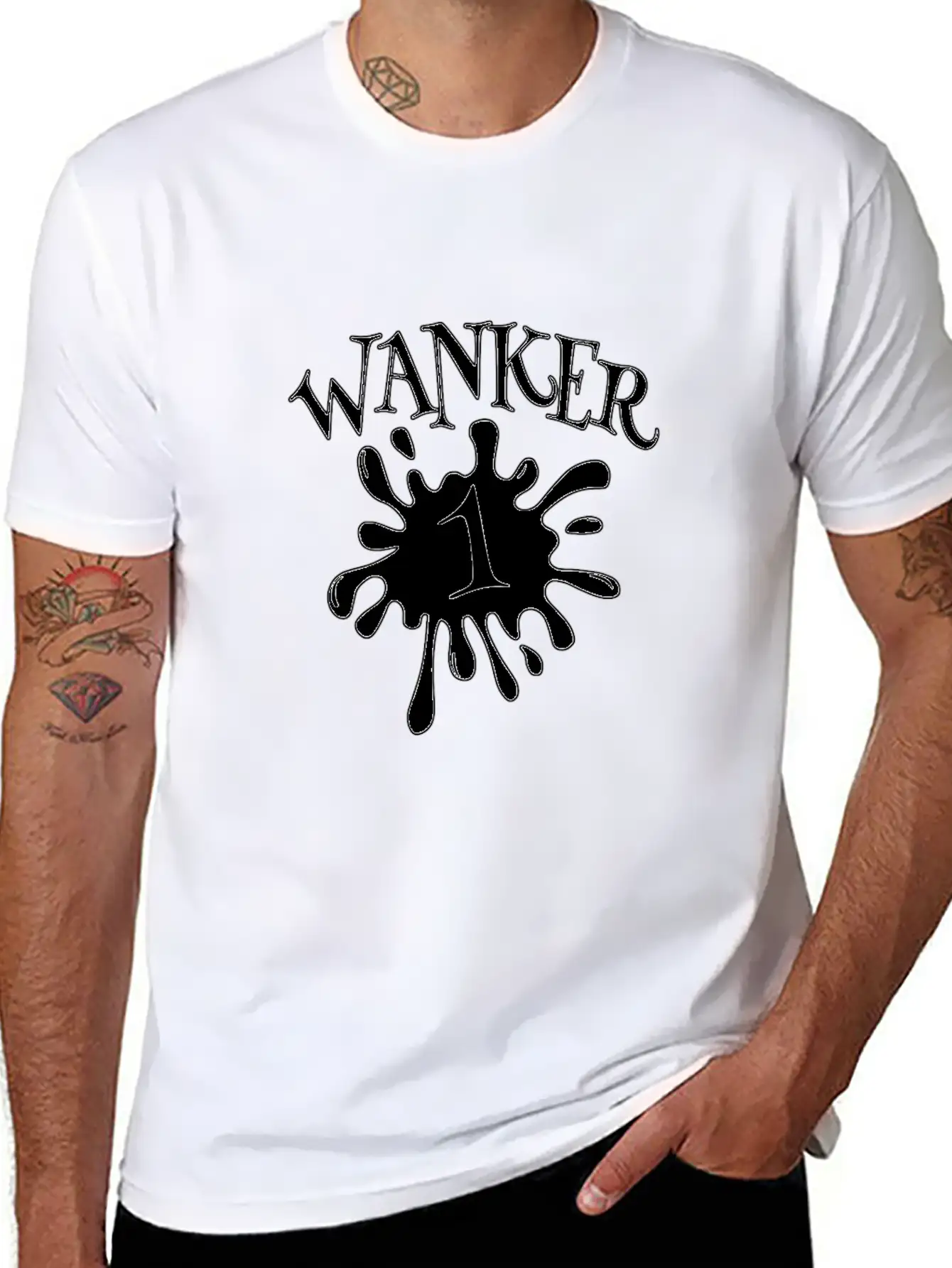Wanker 1 Funny Matching Friend Bro Buds British Hu Lightweight Cotton T-Shirt – Daily Comfort Graphic Shirt