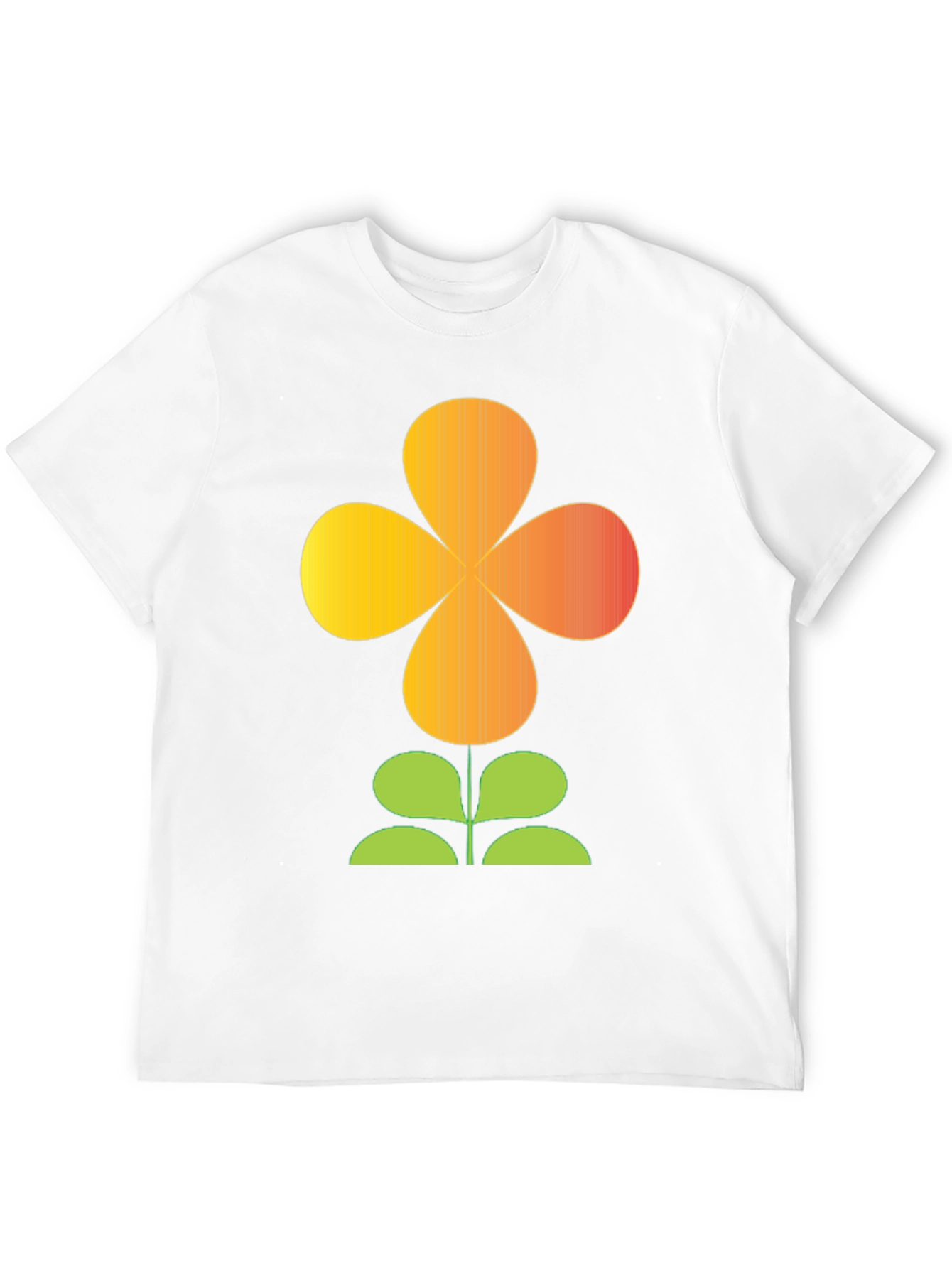Retro Flower Power Graphic T-Shirt - Black