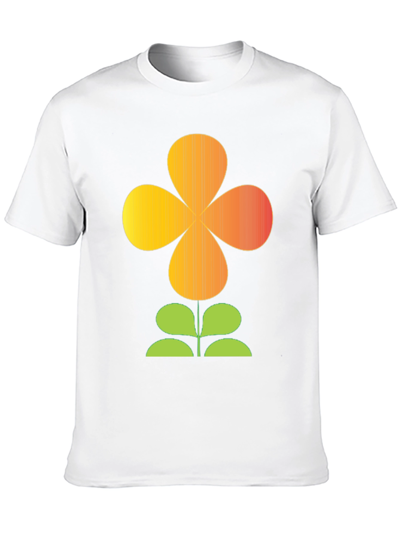 Retro Flower Power Graphic T-Shirt - Black