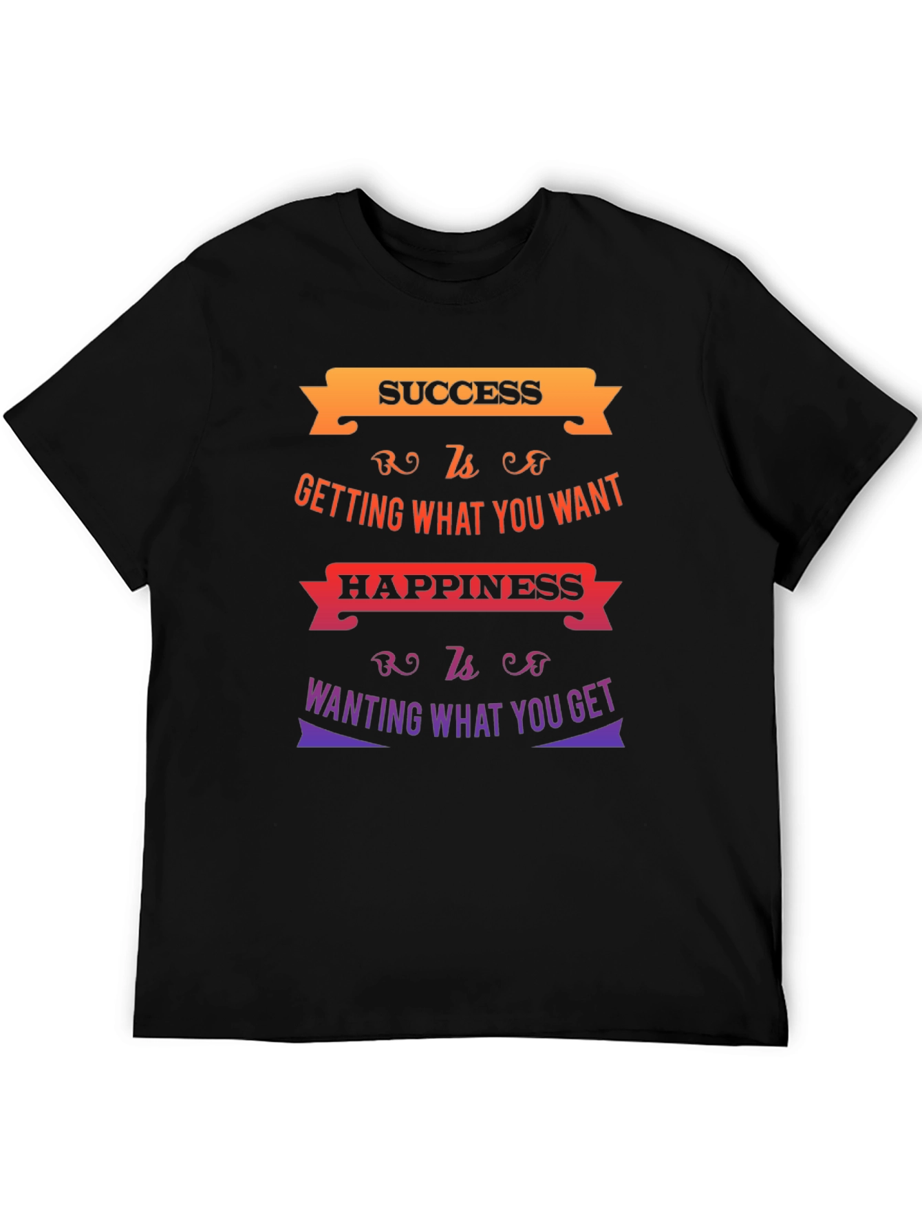 Success & Happiness Graphic T-Shirt - Motivational Quote