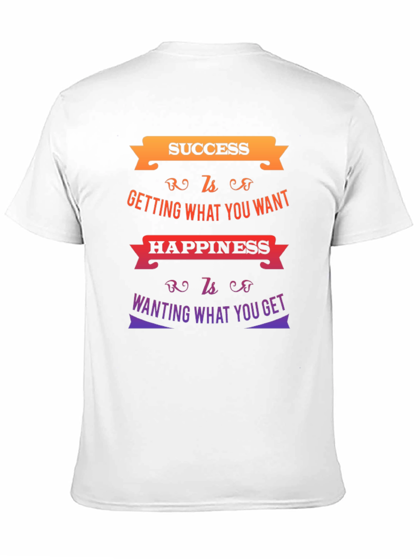 Success & Happiness Graphic T-Shirt - Motivational Quote