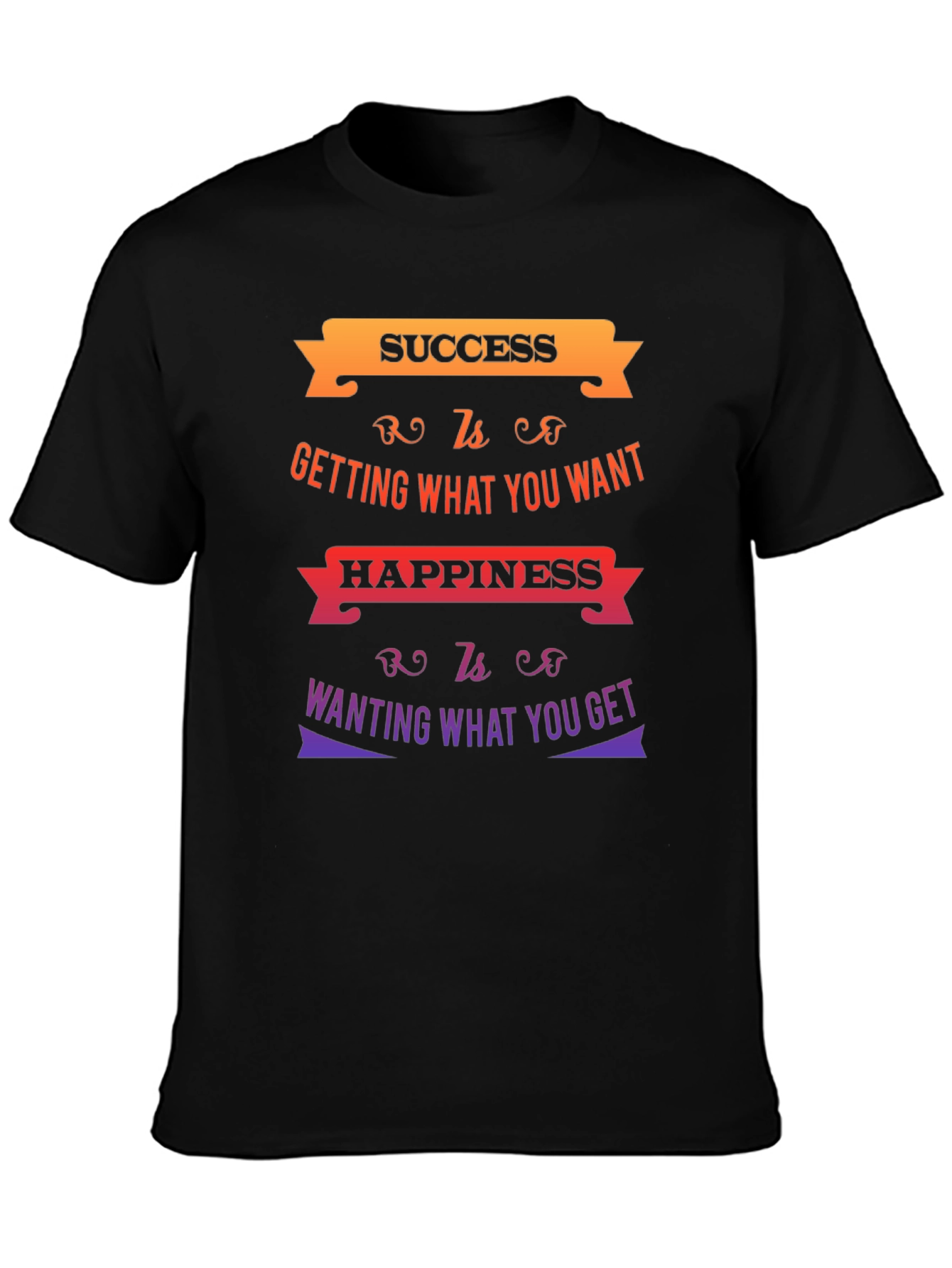 Success & Happiness Graphic T-Shirt - Motivational Quote