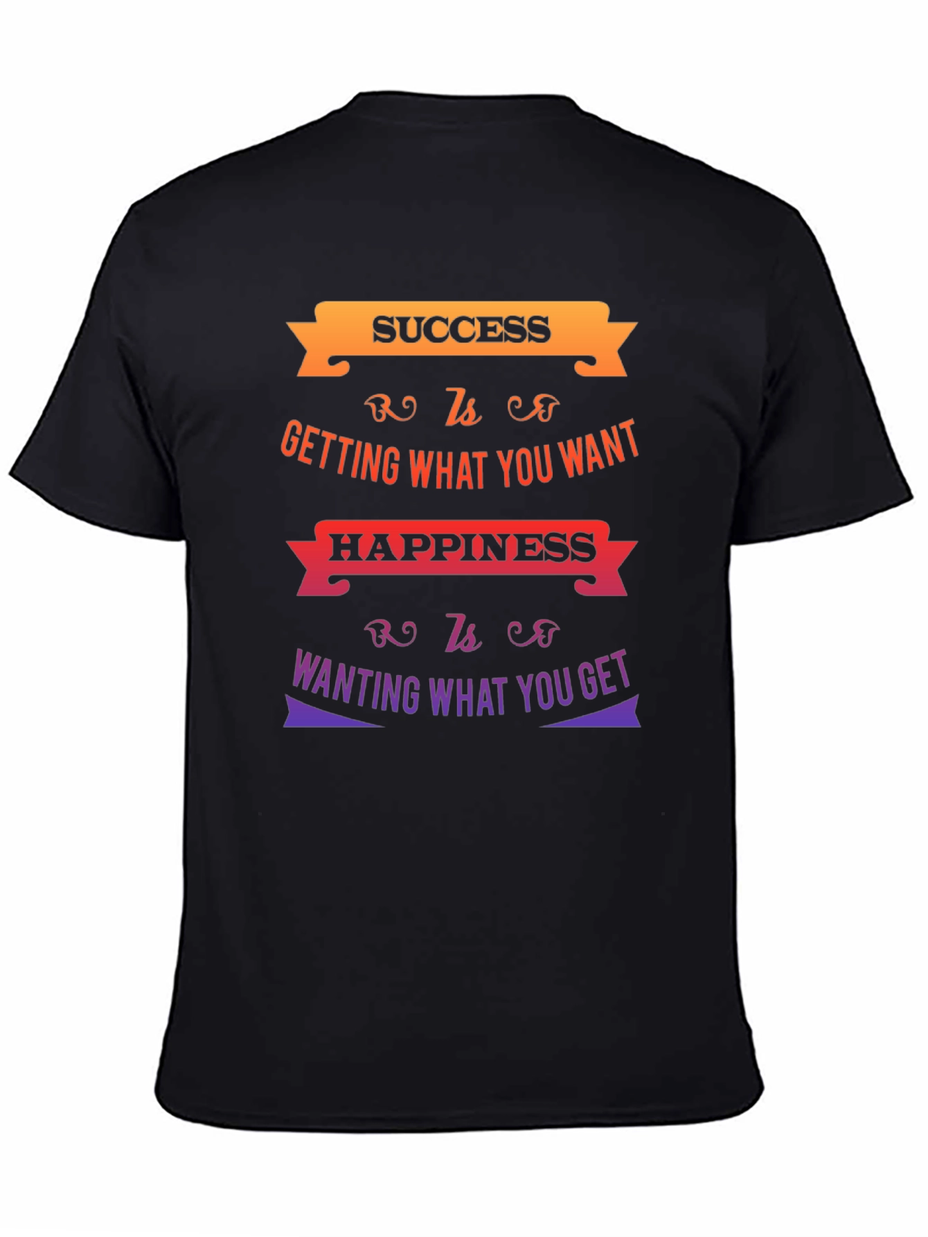 Success & Happiness Graphic T-Shirt - Motivational Quote