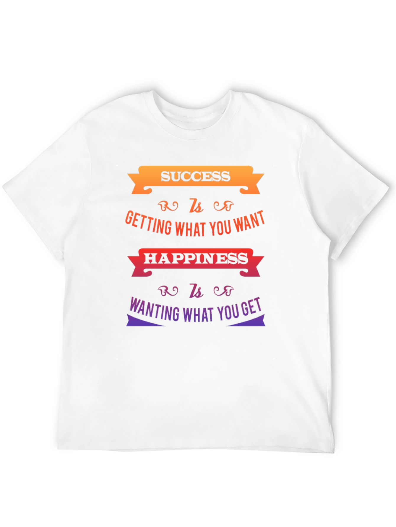 Success & Happiness Graphic T-Shirt - Motivational Quote