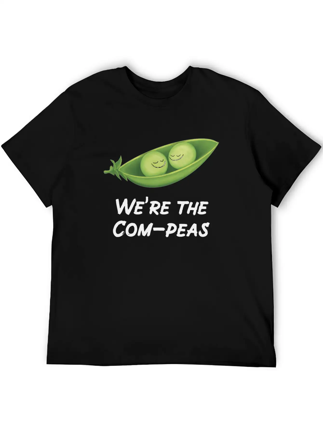 We’re The Com-peas Lightweight Cotton T-Shirt – Daily Comfort Graphic Shirt
