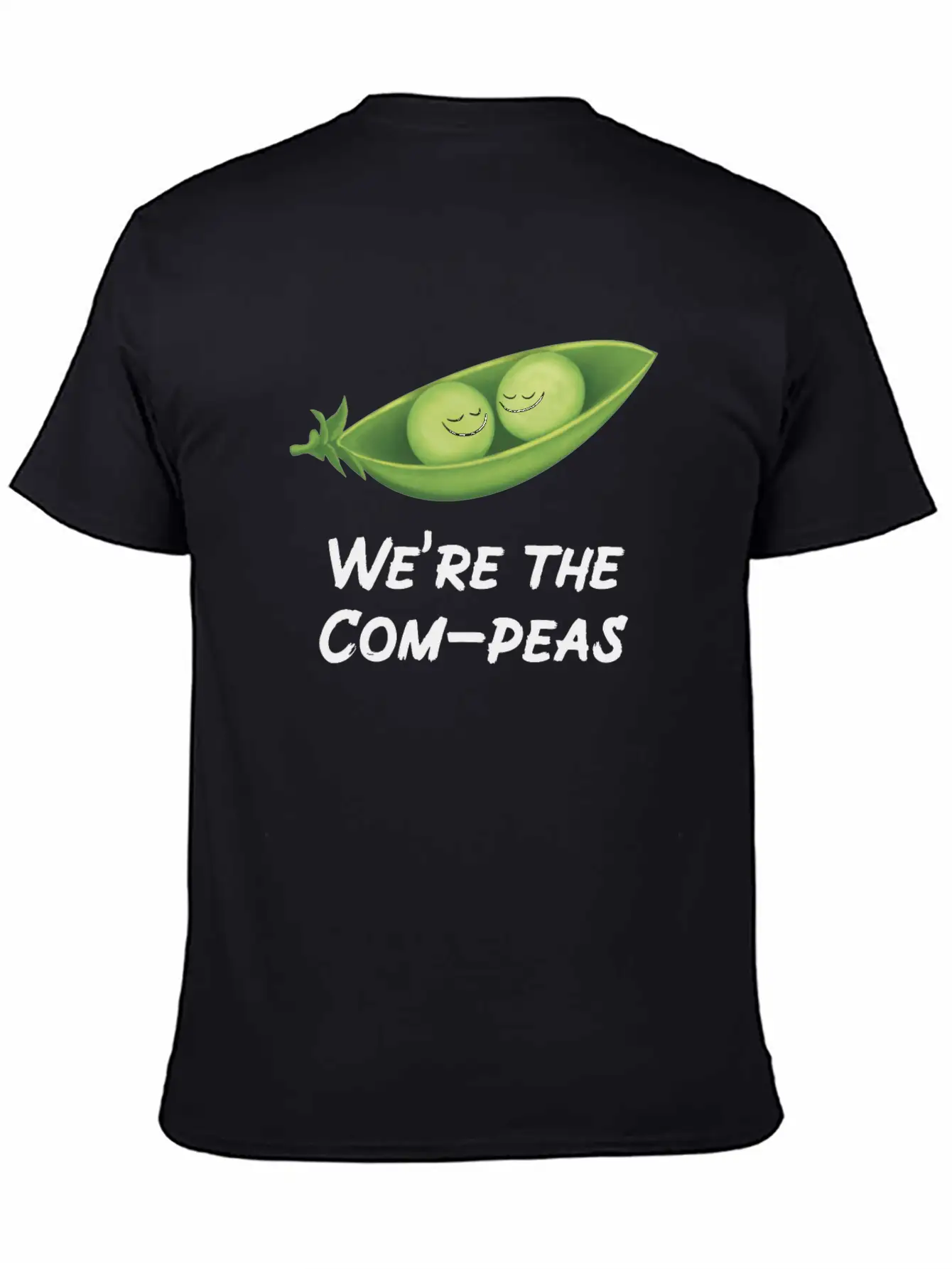 We’re The Com-peas Lightweight Cotton T-Shirt – Daily Comfort Graphic Shirt