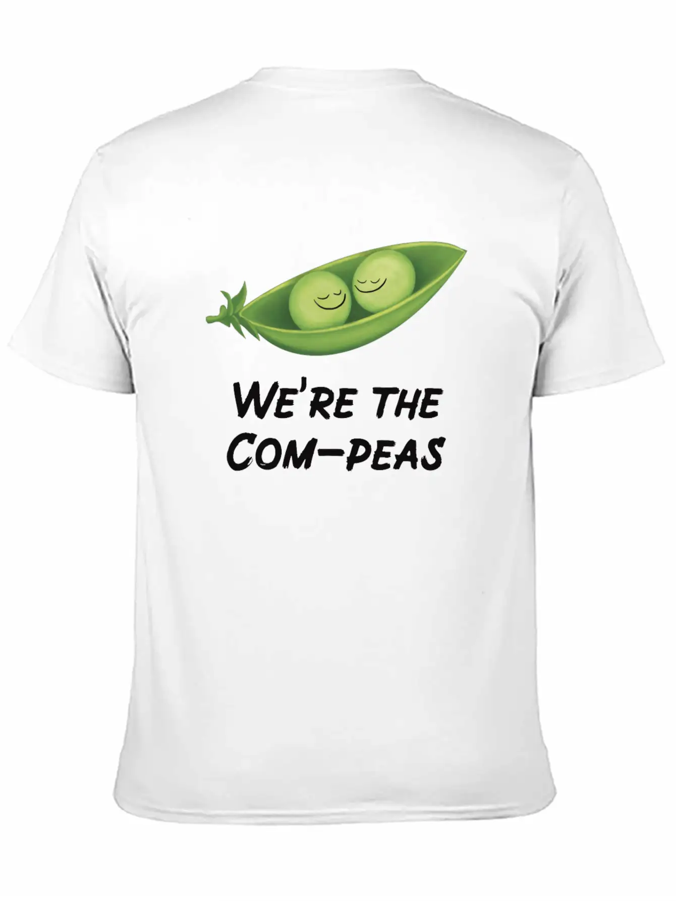 We’re The Com-peas Lightweight Cotton T-Shirt – Daily Comfort Graphic Shirt
