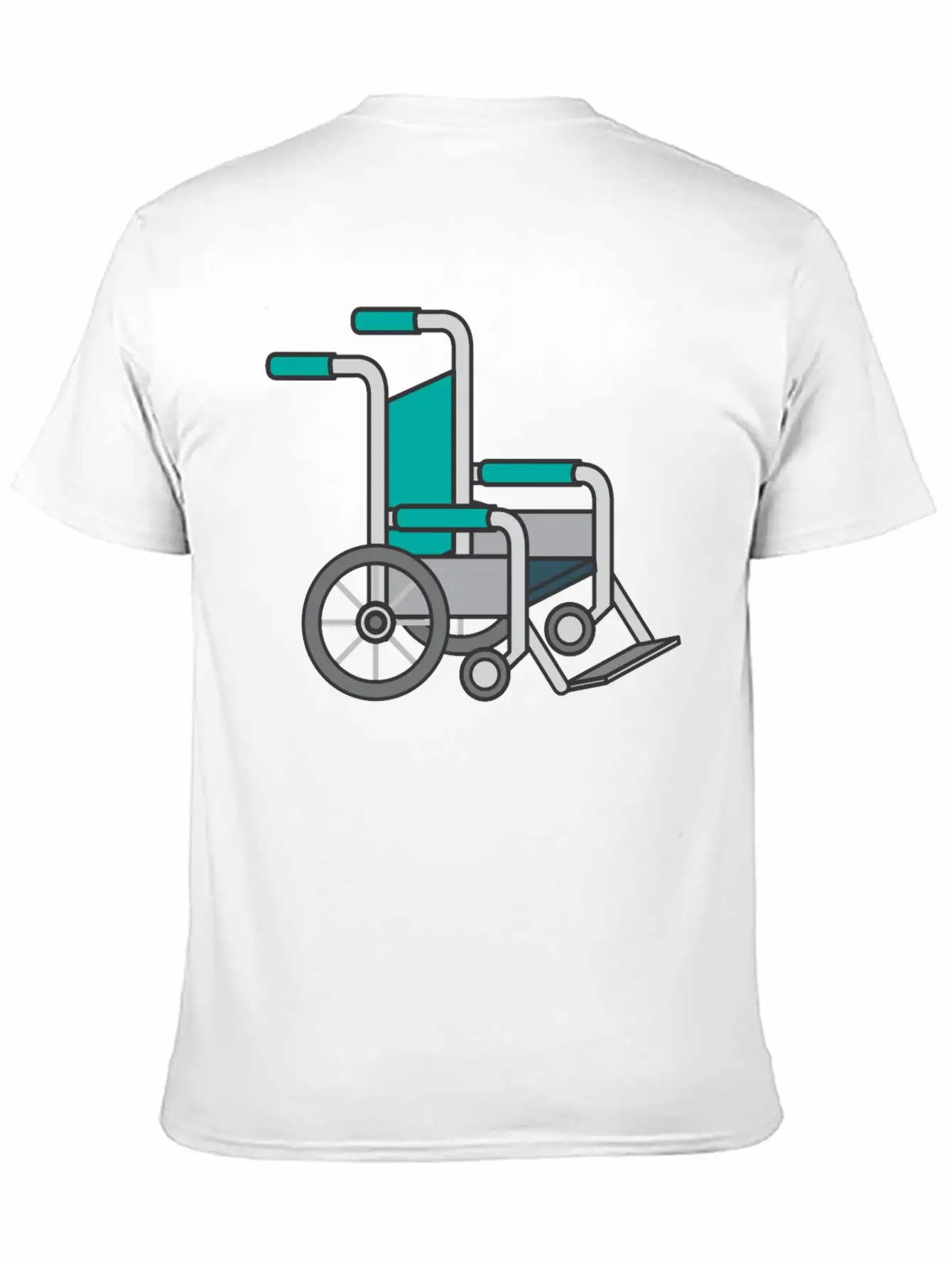 Wheelchair Lightweight Cotton T-Shirt – Daily Comfort Graphic Shirt