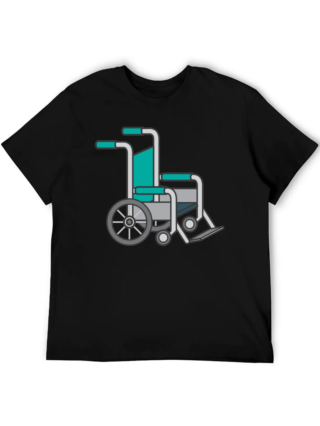 Wheelchair Lightweight Cotton T-Shirt – Daily Comfort Graphic Shirt
