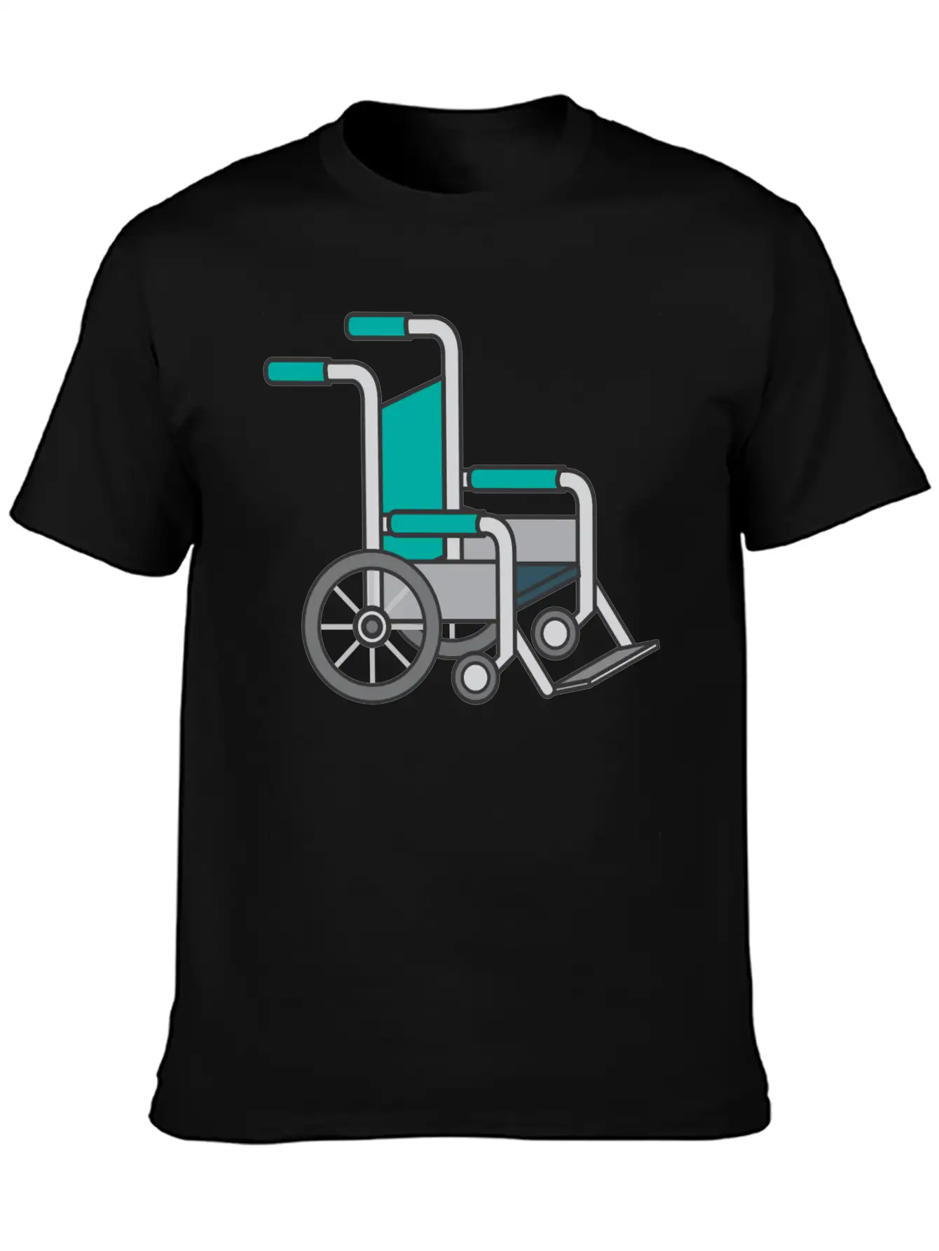 Wheelchair Lightweight Cotton T-Shirt – Daily Comfort Graphic Shirt