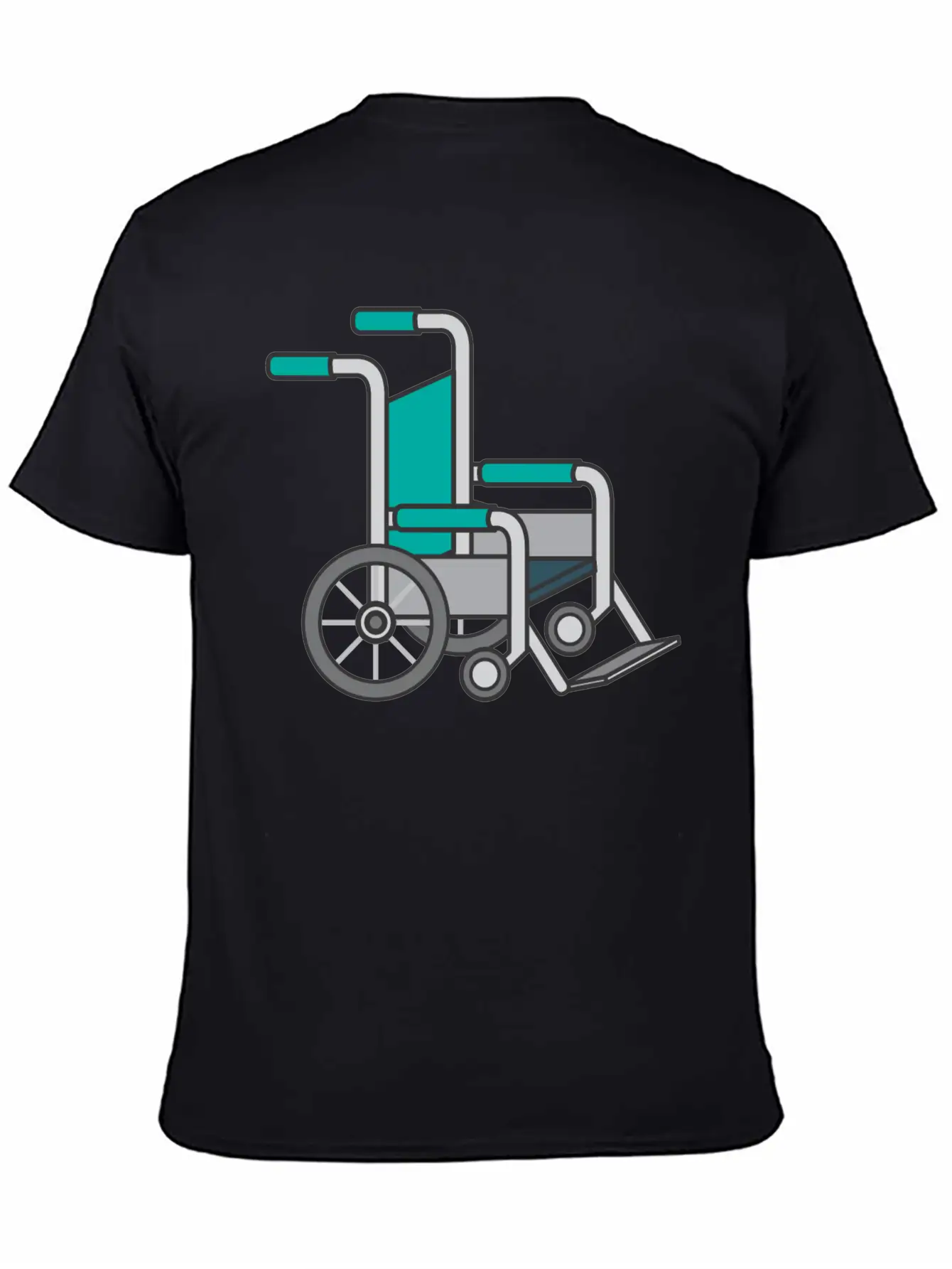 Wheelchair Lightweight Cotton T-Shirt – Daily Comfort Graphic Shirt