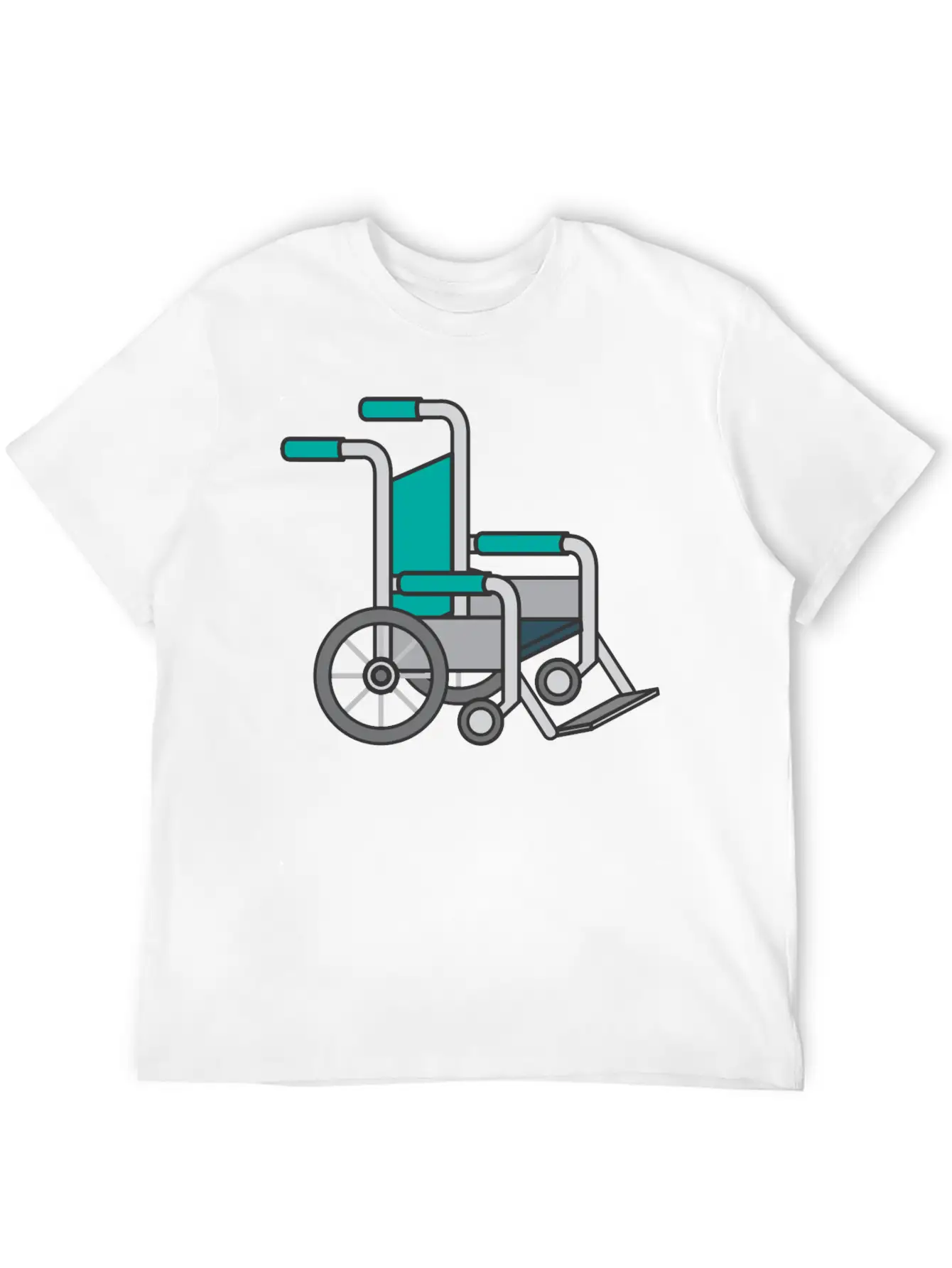 Wheelchair Lightweight Cotton T-Shirt – Daily Comfort Graphic Shirt
