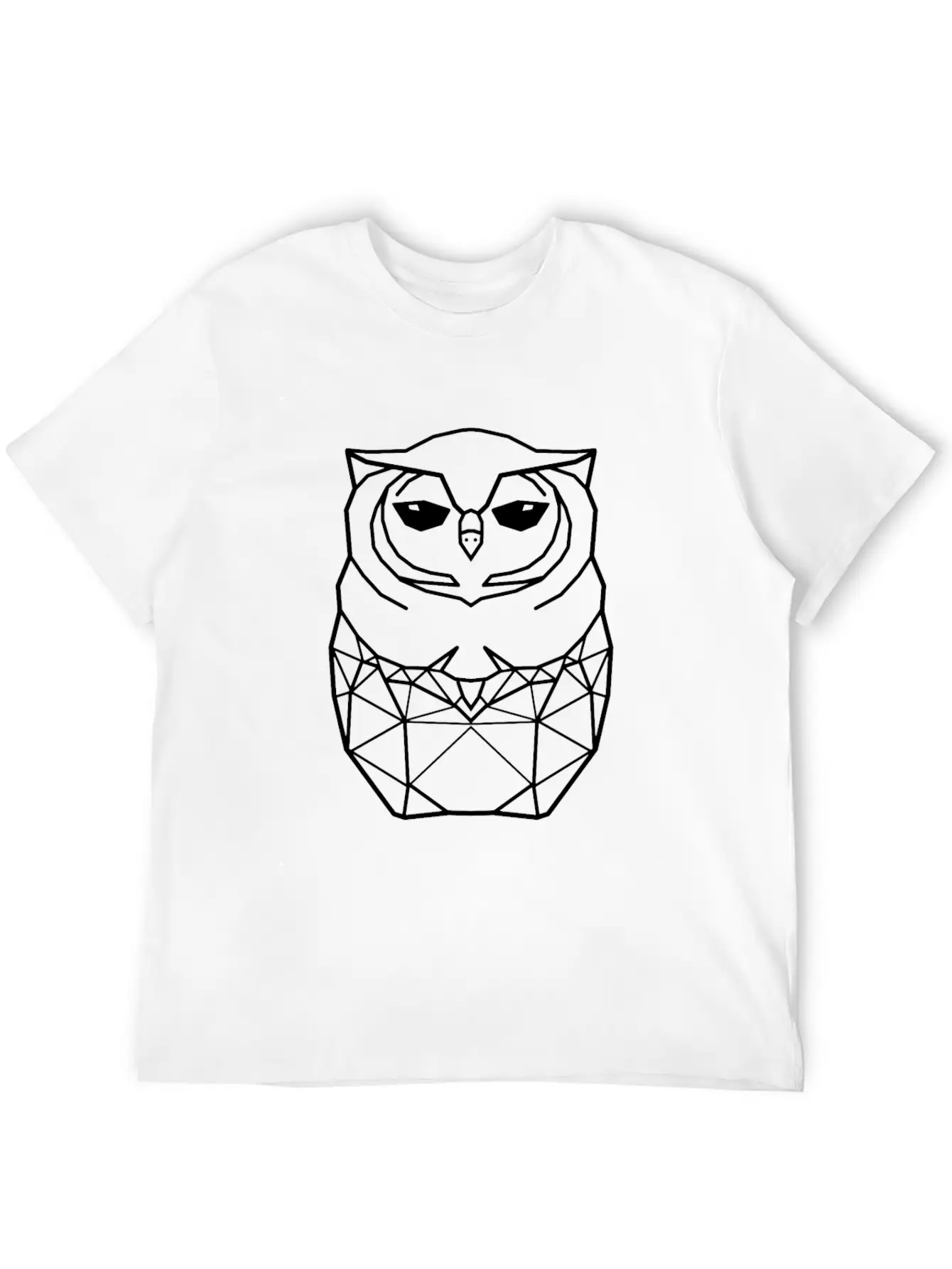 White Owl Lightweight Cotton T-Shirt – Daily Comfort Graphic Shirt