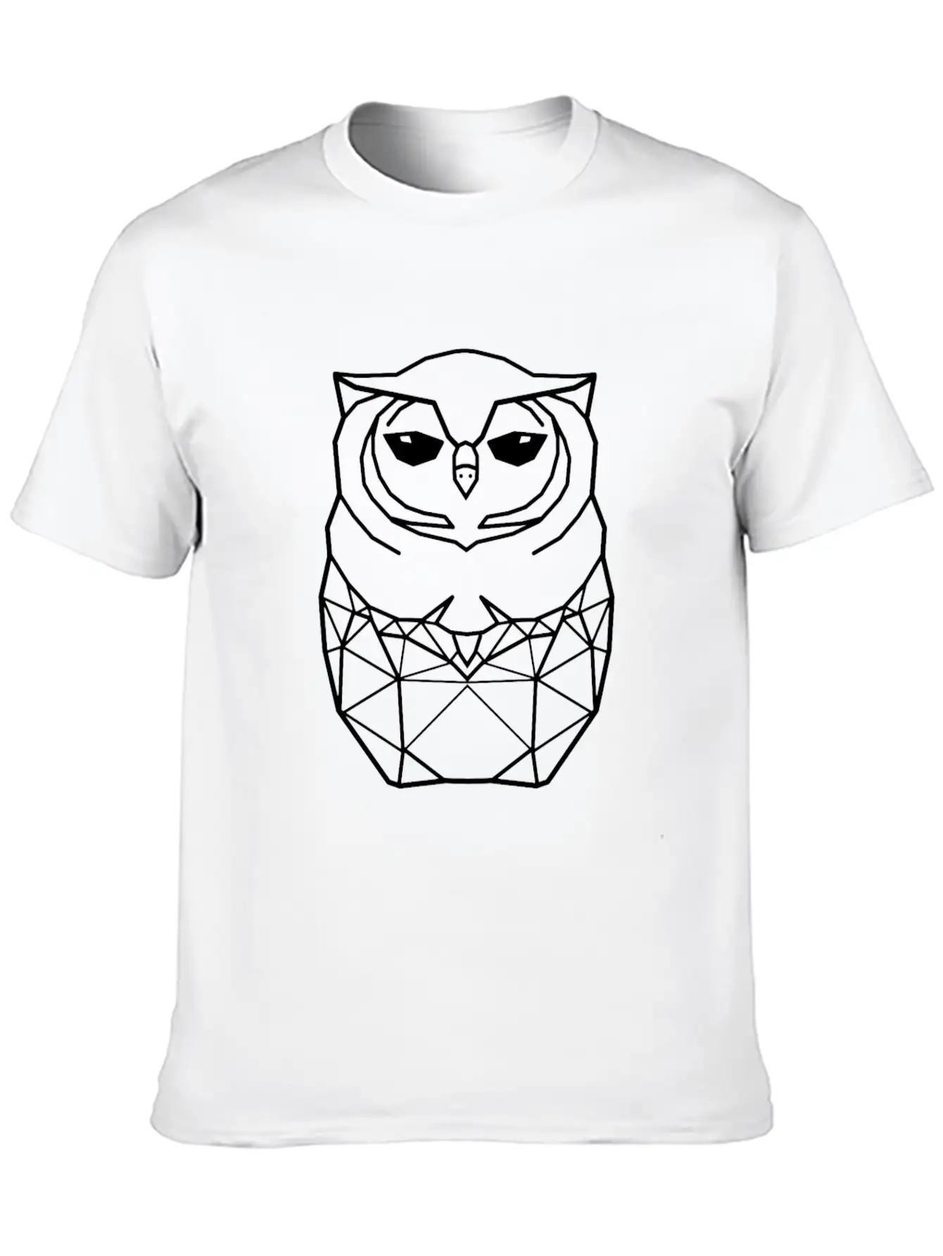 White Owl Lightweight Cotton T-Shirt – Daily Comfort Graphic Shirt