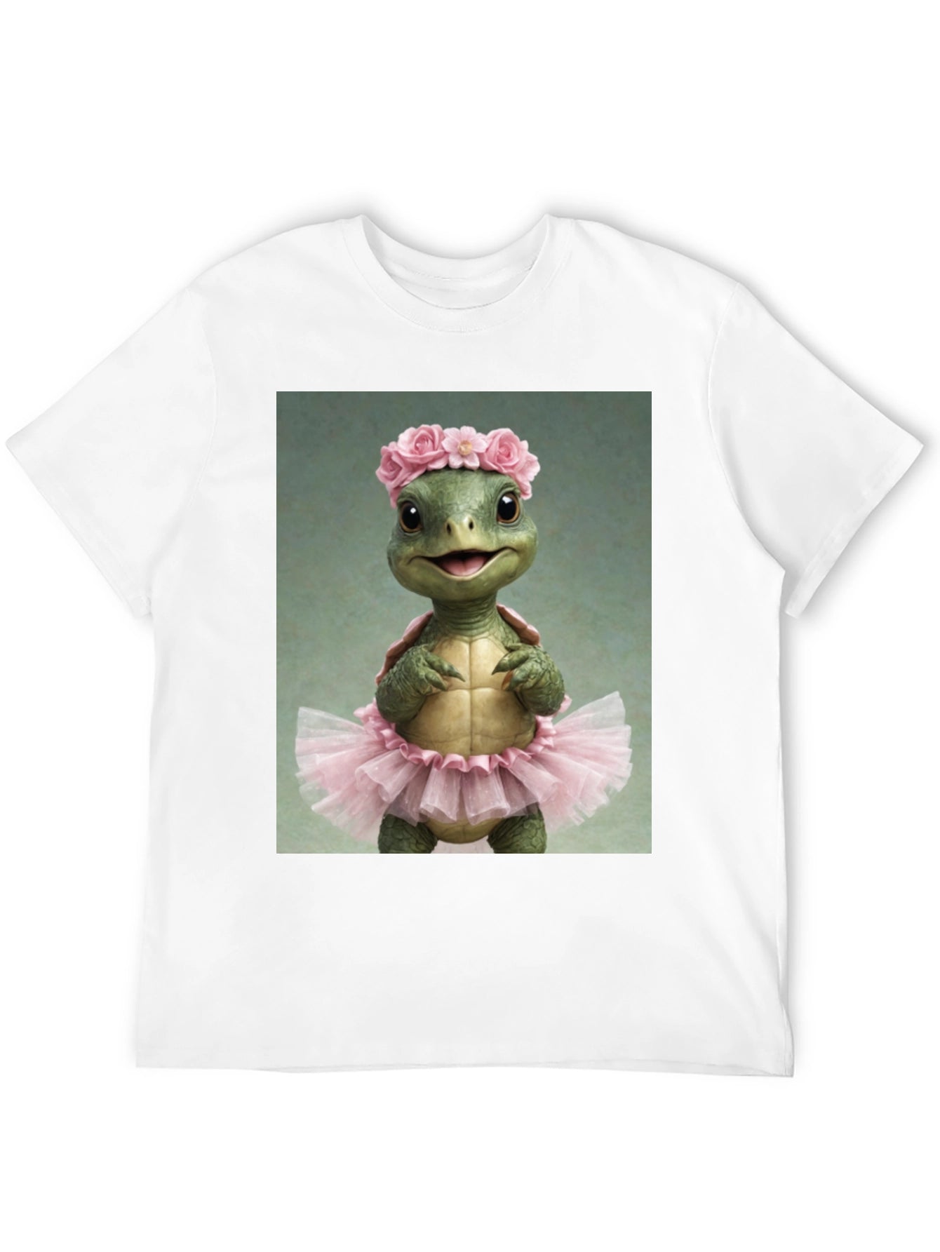 Turtle Ballerina Black T-Shirt