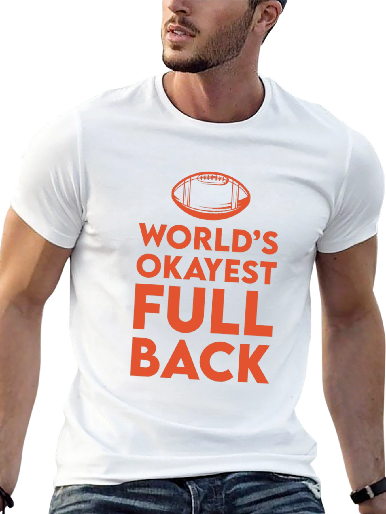 Worlds Okayest Fullback T-Shirt - Football Tee