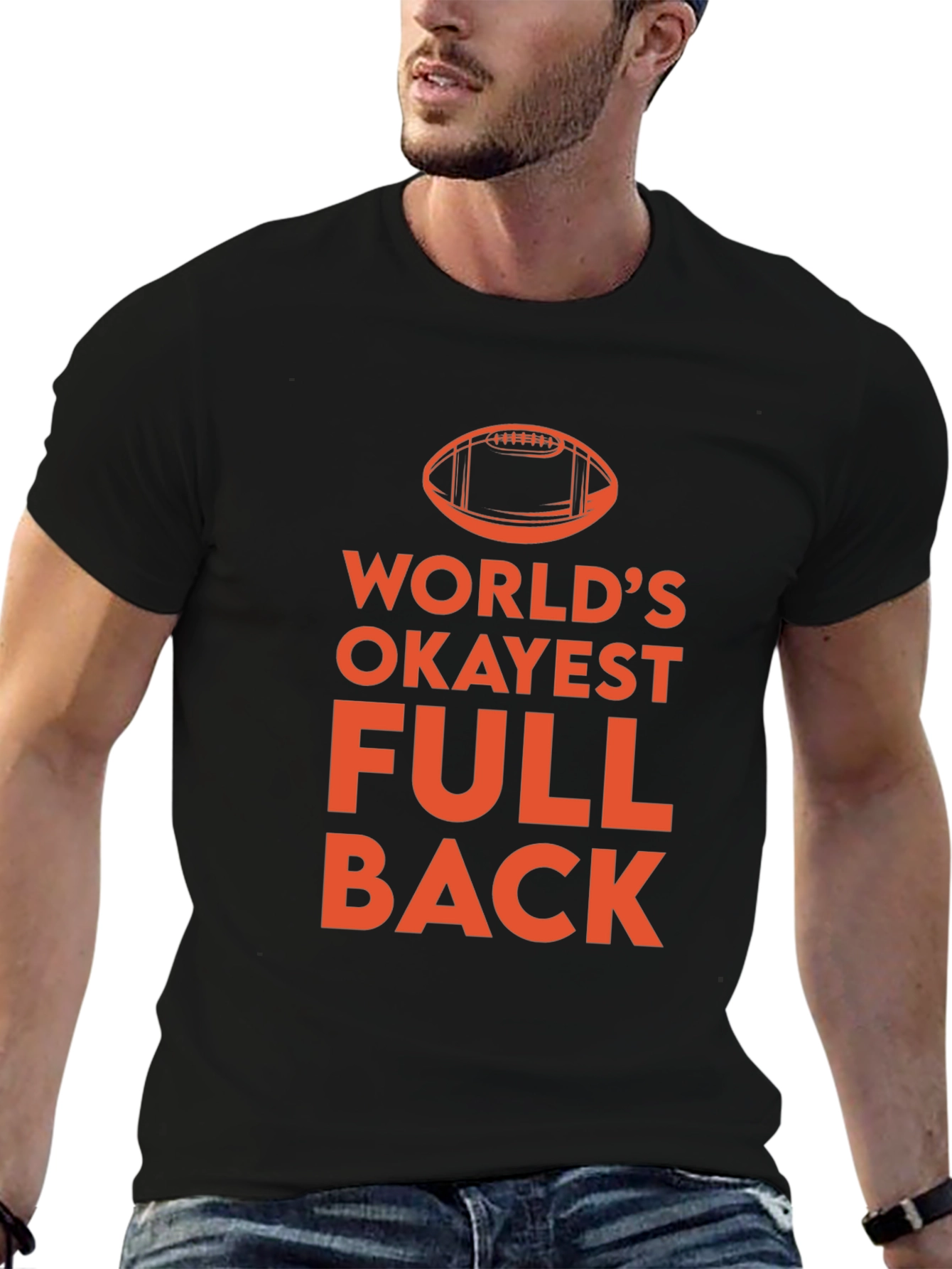 Worlds Okayest Fullback T-Shirt - Football Tee