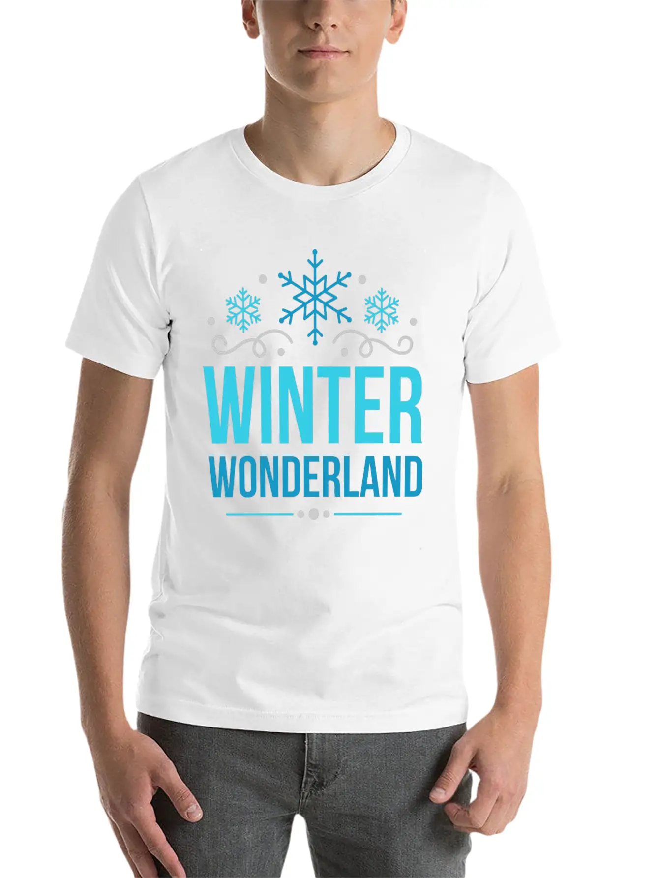 Winter Wonderland Lightweight Cotton T-Shirt – Daily Comfort Graphic Shirt
