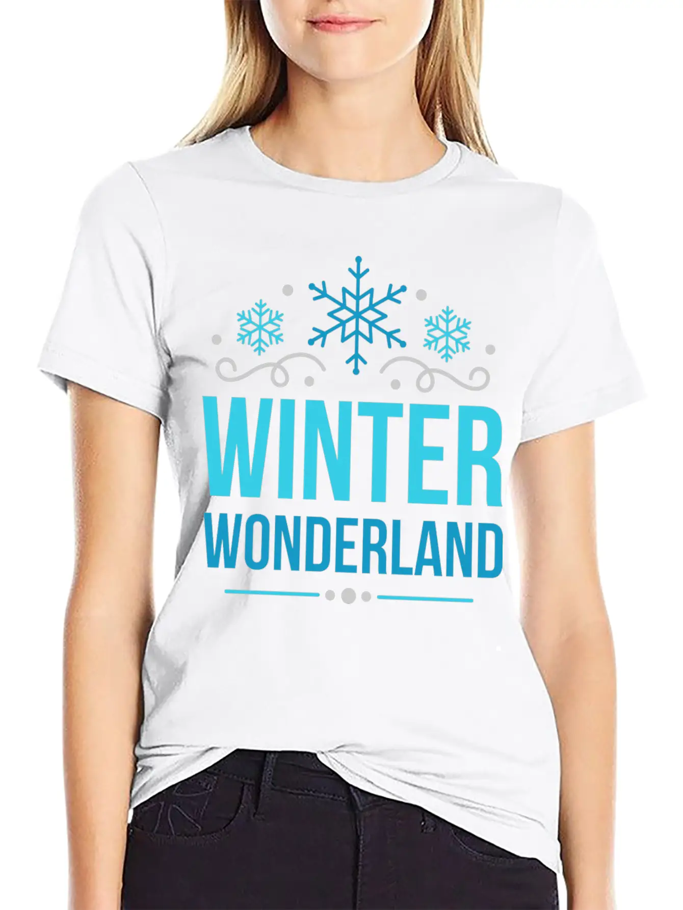 Winter Wonderland Lightweight Cotton T-Shirt – Daily Comfort Graphic Shirt