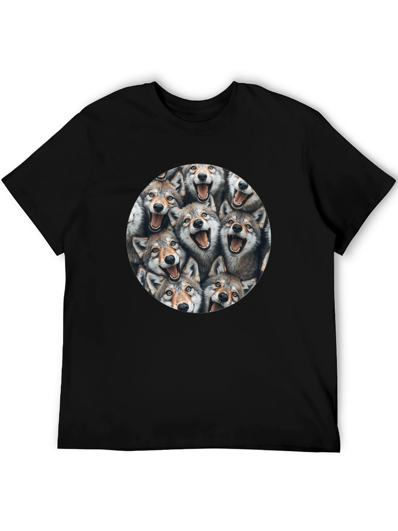 Wolf Pack T-Shirt - Fun Animal Print Tee
