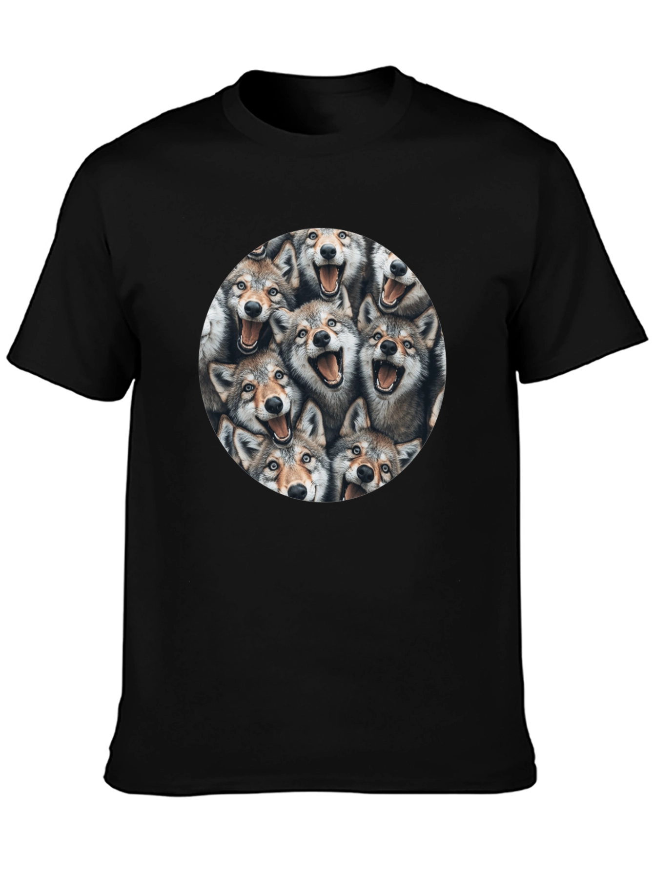 Wolf Pack T-Shirt - Fun Animal Print Tee