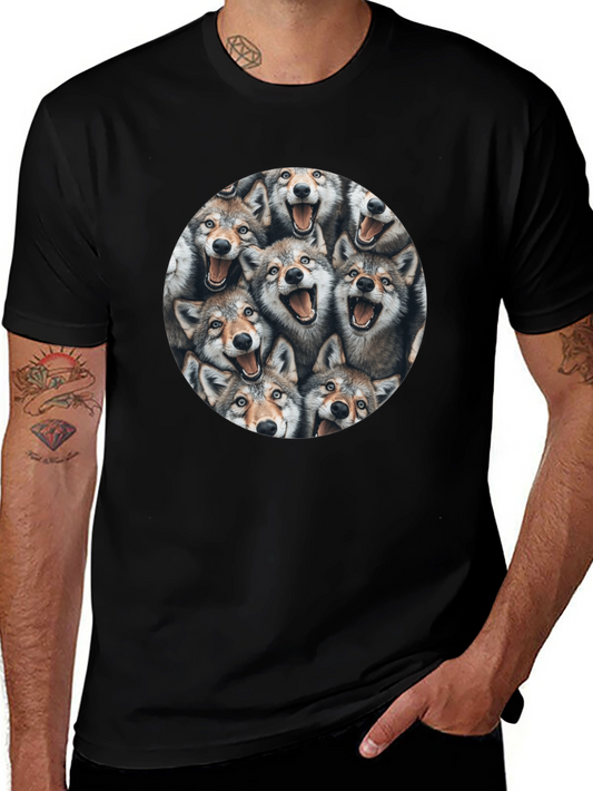 Wolf Pack T-Shirt - Fun Animal Print Tee