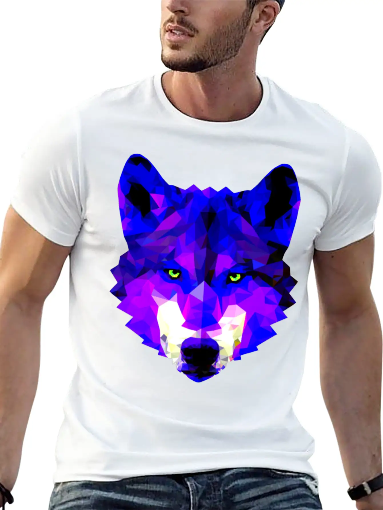 Wolf Lightweight Cotton T-Shirt – Daily Comfort Graphic Shirt