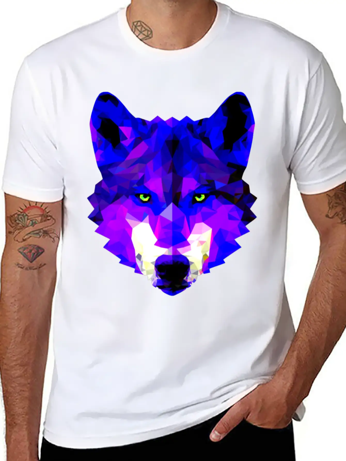 Wolf Lightweight Cotton T-Shirt – Daily Comfort Graphic Shirt