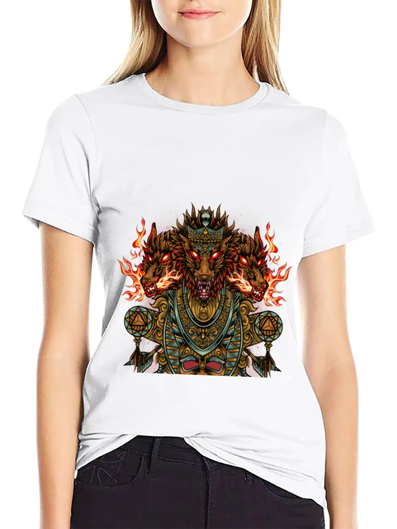 Wolf Tribal Lightweight Cotton T-Shirt – Daily Comfort Graphic Shirt