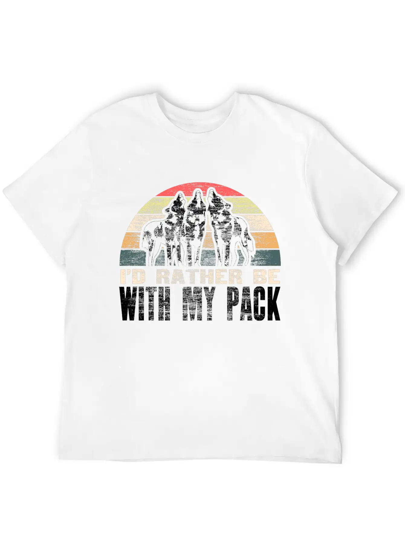 Wolf Wolves Animal Gift Idea Lightweight Cotton T-Shirt – Daily Comfort Graphic Shirt