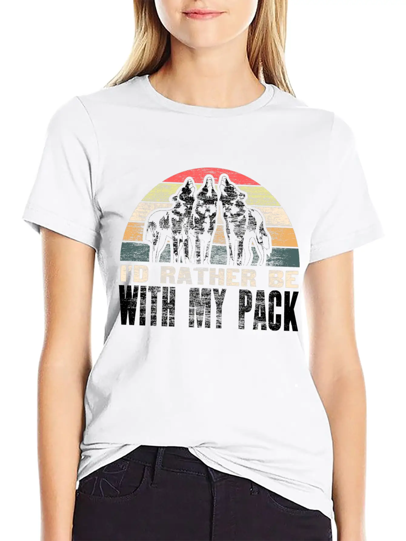 Wolf Wolves Animal Gift Idea Lightweight Cotton T-Shirt – Daily Comfort Graphic Shirt