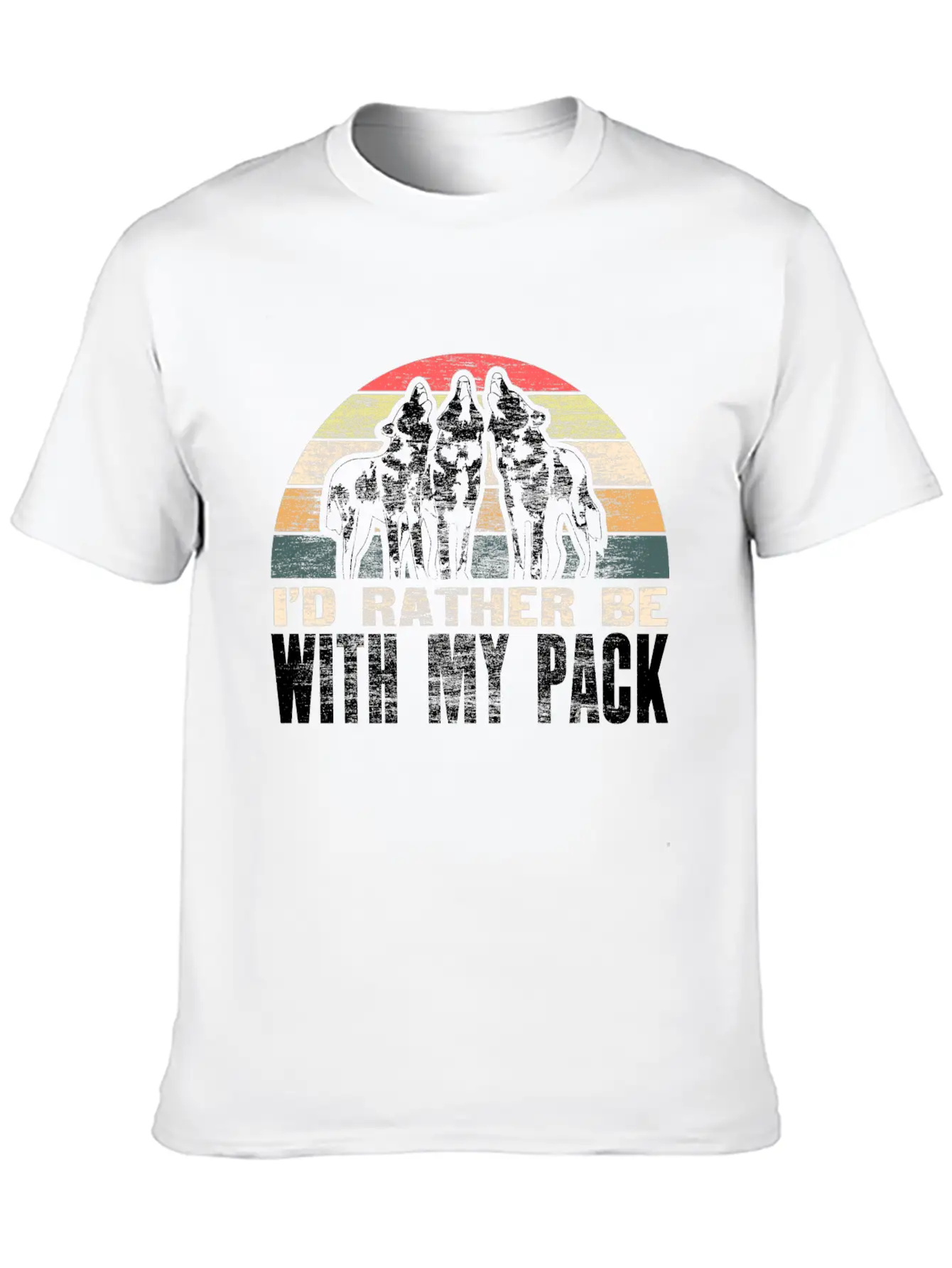 Wolf Wolves Animal Gift Idea Lightweight Cotton T-Shirt – Daily Comfort Graphic Shirt