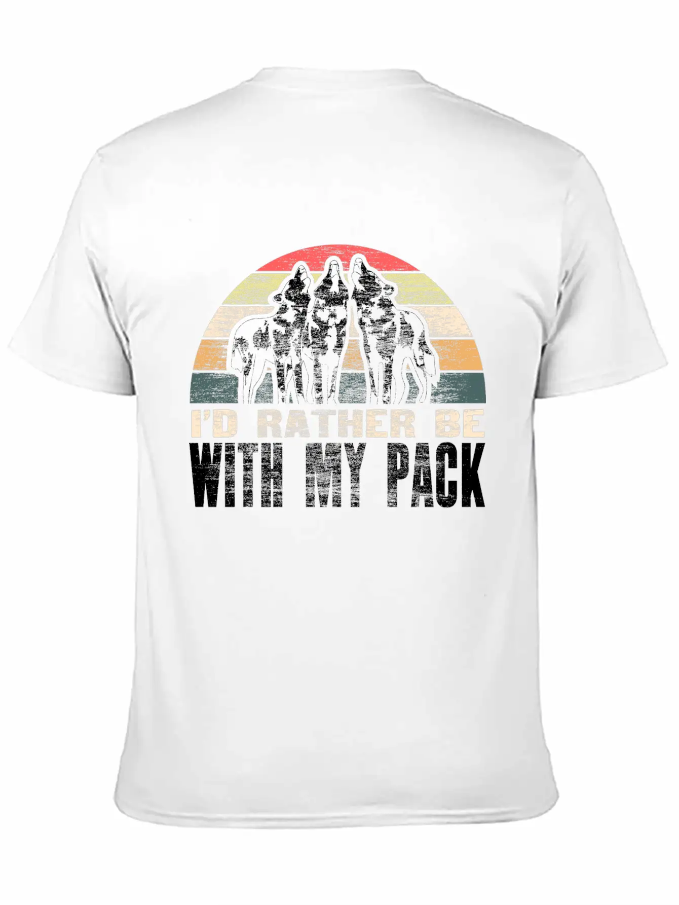 Wolf Wolves Animal Gift Idea Lightweight Cotton T-Shirt – Daily Comfort Graphic Shirt