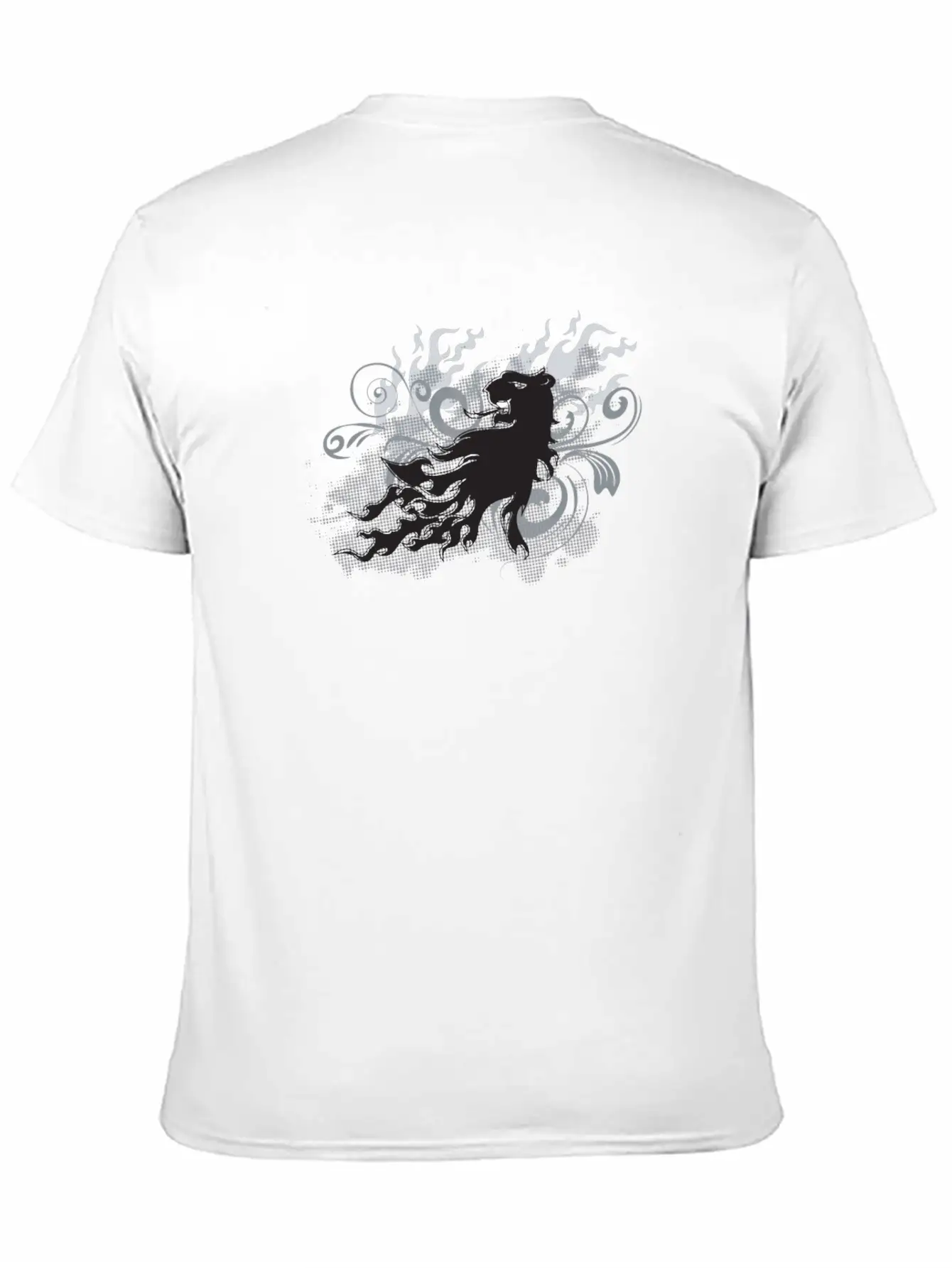 Wonderful Lion With Flame Lightweight Cotton T-Shirt – Daily Comfort Graphic Shirt