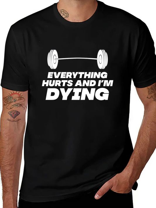 Workout Until Everything Hurts Lightweight Cotton T-Shirt – Daily Comfort Graphic Shirt