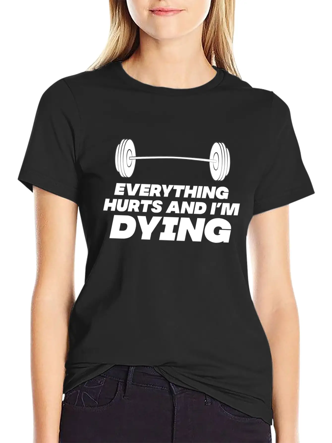 Workout Until Everything Hurts Lightweight Cotton T-Shirt – Daily Comfort Graphic Shirt