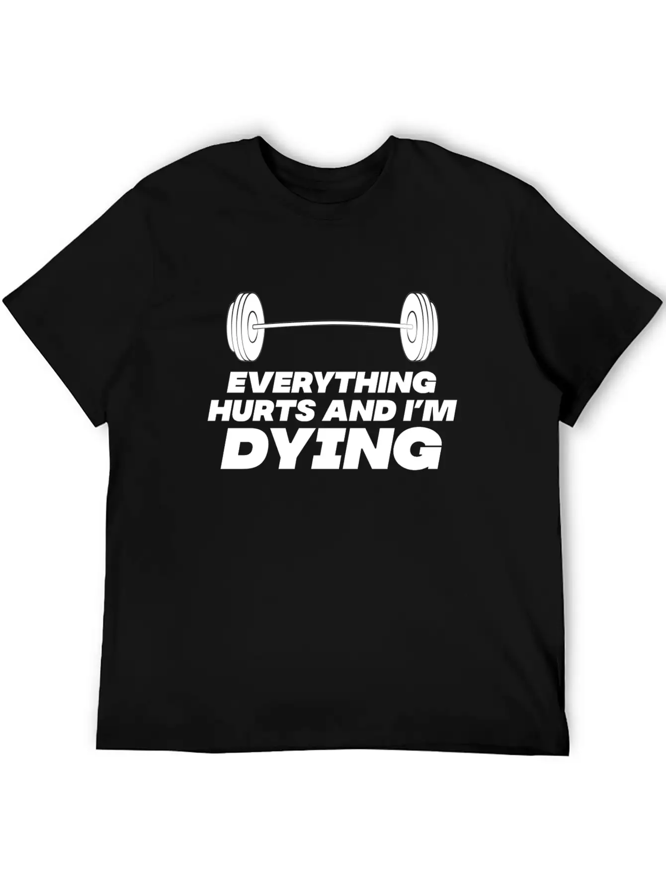 Workout Until Everything Hurts Lightweight Cotton T-Shirt – Daily Comfort Graphic Shirt