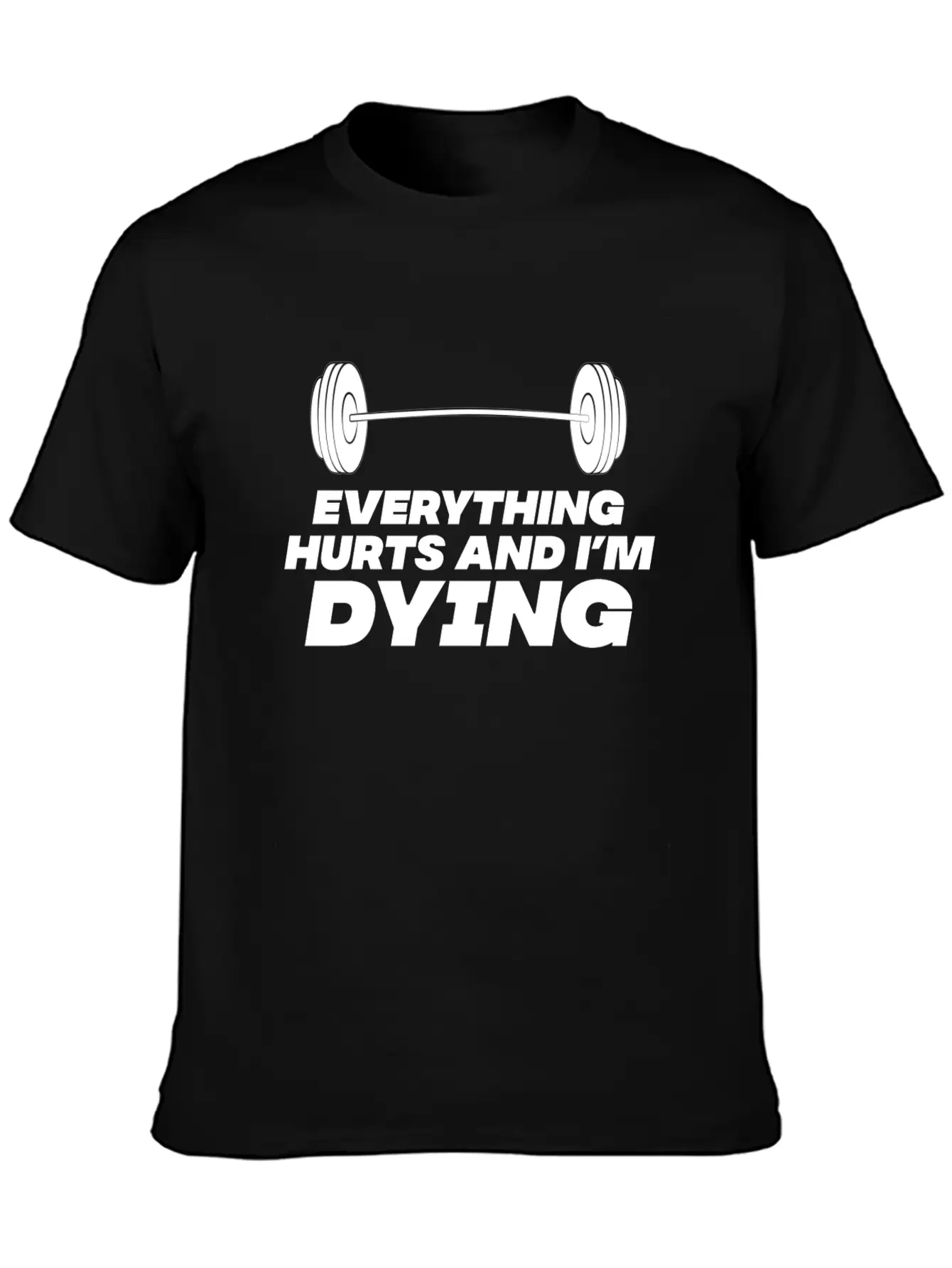 Workout Until Everything Hurts Lightweight Cotton T-Shirt – Daily Comfort Graphic Shirt
