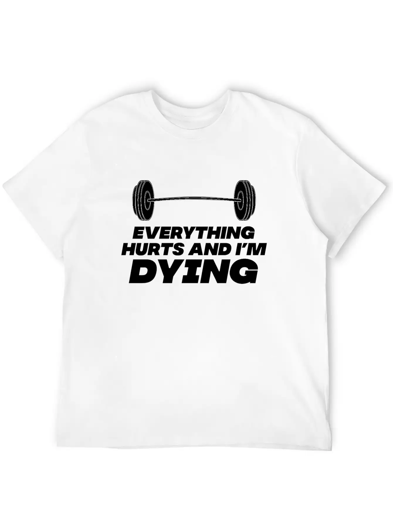 Workout Until Everything Hurts Lightweight Cotton T-Shirt – Daily Comfort Graphic Shirt