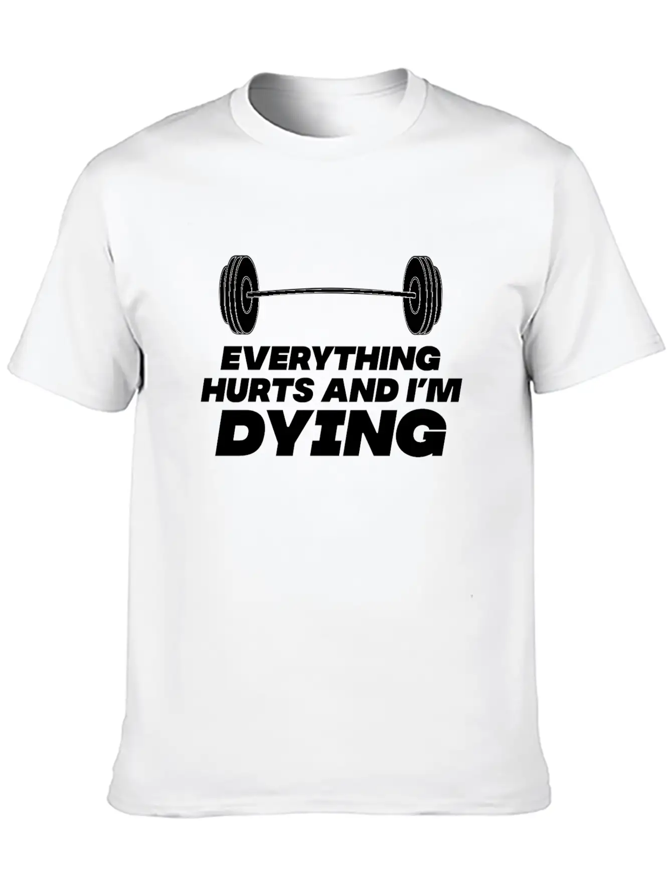 Workout Until Everything Hurts Lightweight Cotton T-Shirt – Daily Comfort Graphic Shirt