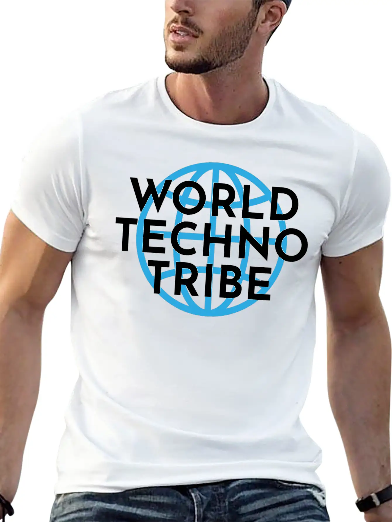 World Techno Tribe Gift Music Raving Concert Lightweight Cotton T-Shirt – Daily Comfort Graphic Shirt