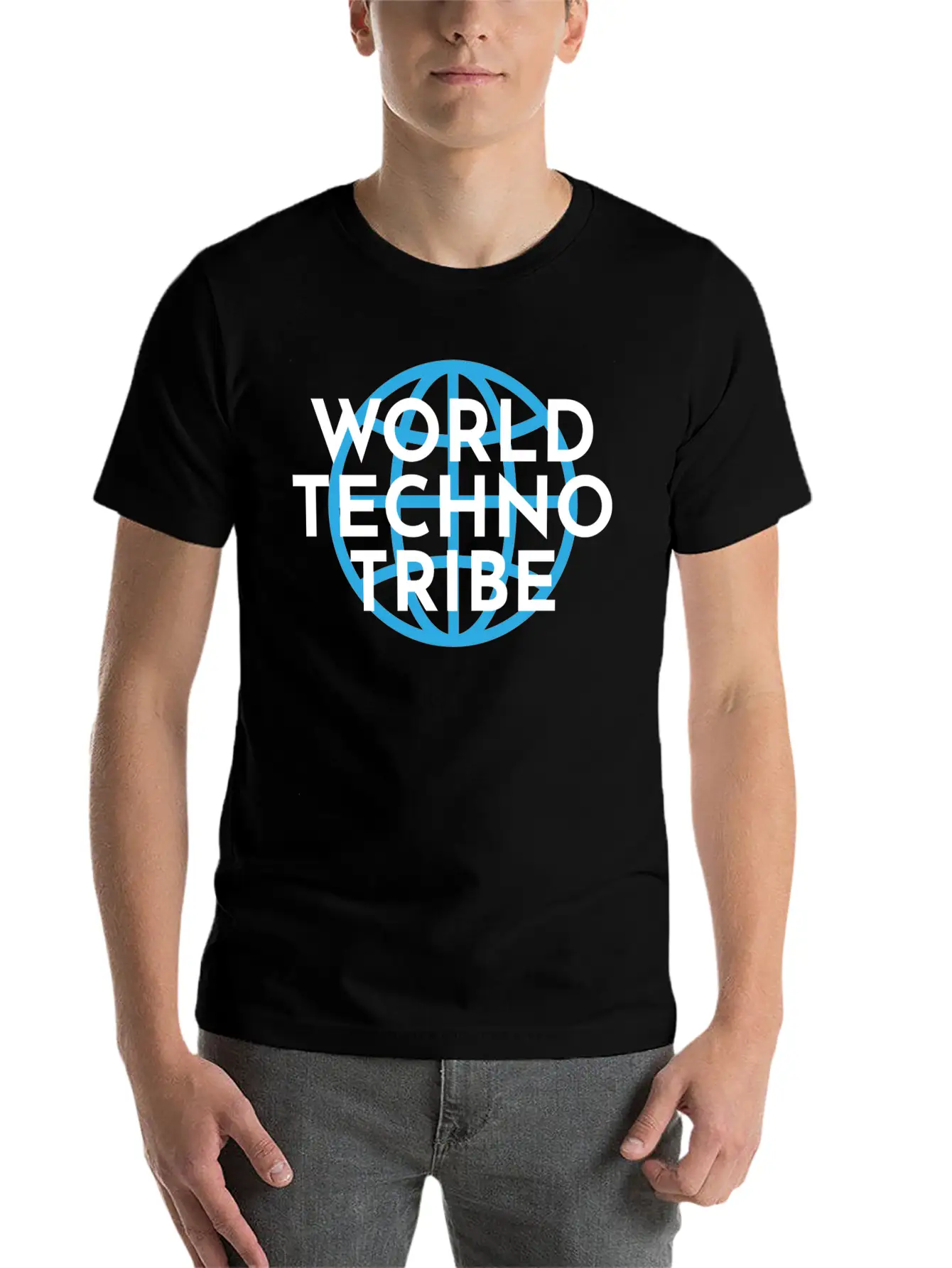 World Techno Tribe Gift Music Raving Concert Lightweight Cotton T-Shirt – Daily Comfort Graphic Shirt