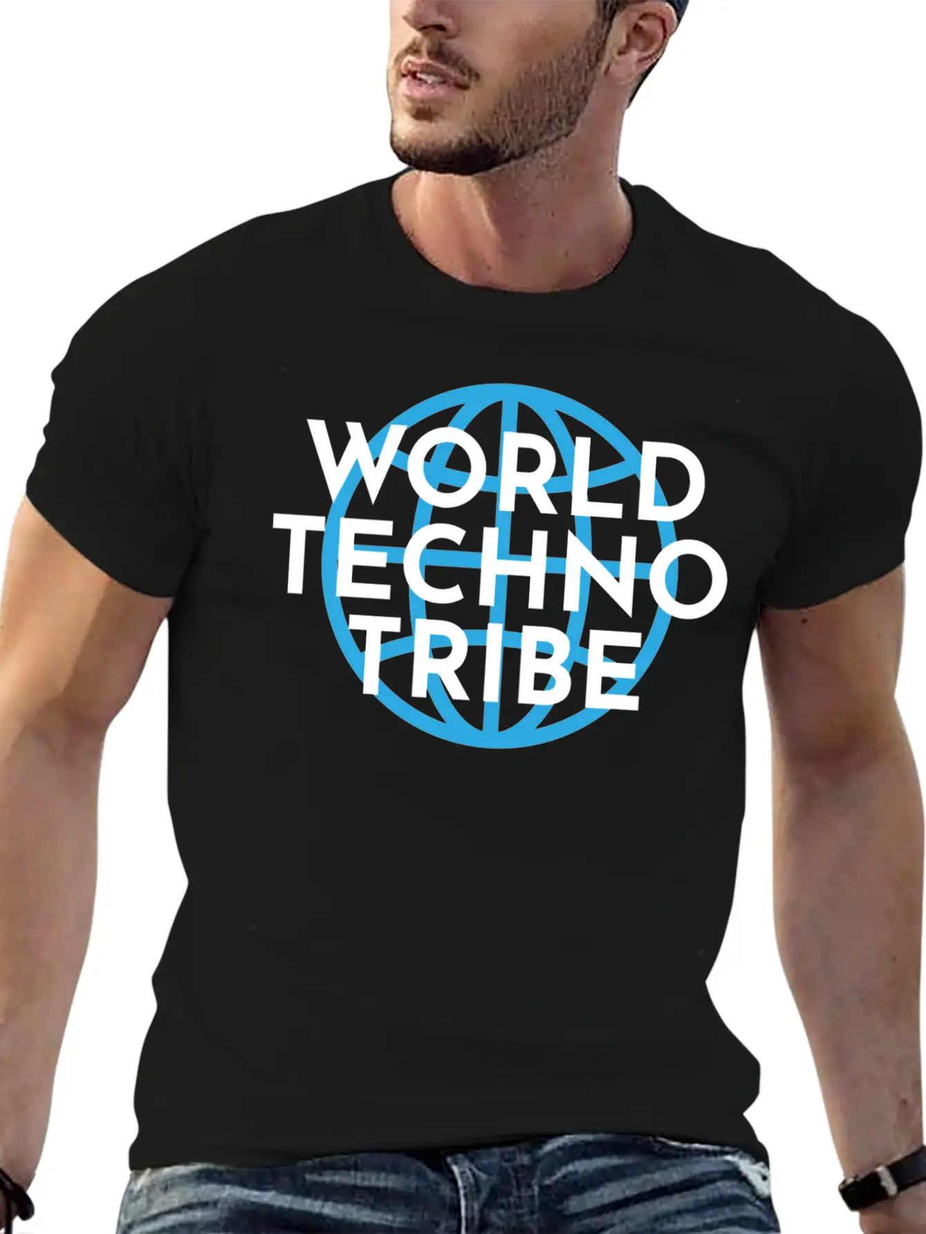 World Techno Tribe Gift Music Raving Concert Lightweight Cotton T-Shirt – Daily Comfort Graphic Shirt