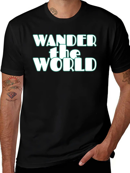World Traveler. Travel. Traveling Lightweight Cotton T-Shirt – Daily Comfort Graphic Shirt