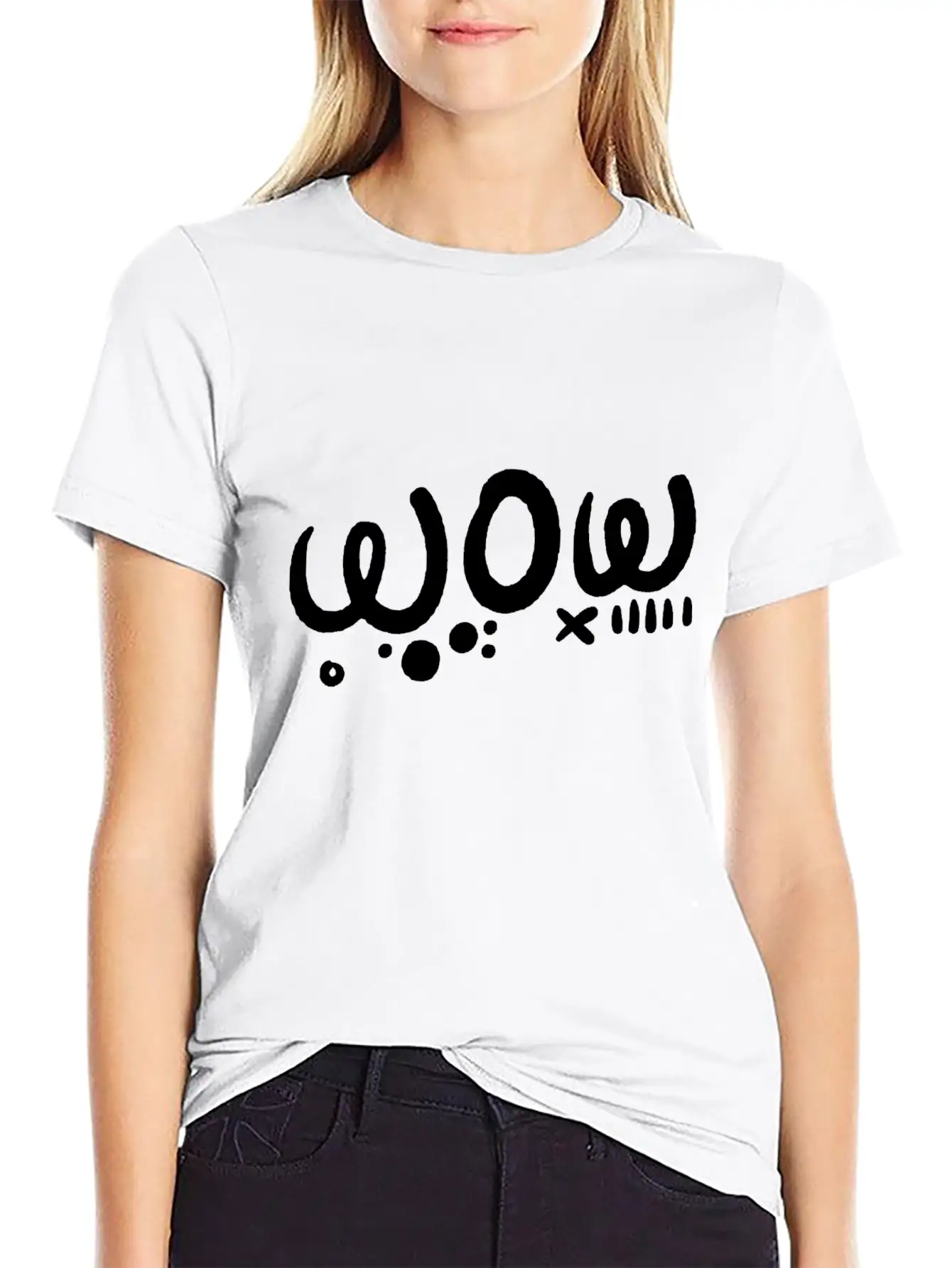 Wow Typography Style Quote Lightweight Cotton T-Shirt – Daily Comfort Graphic Shirt